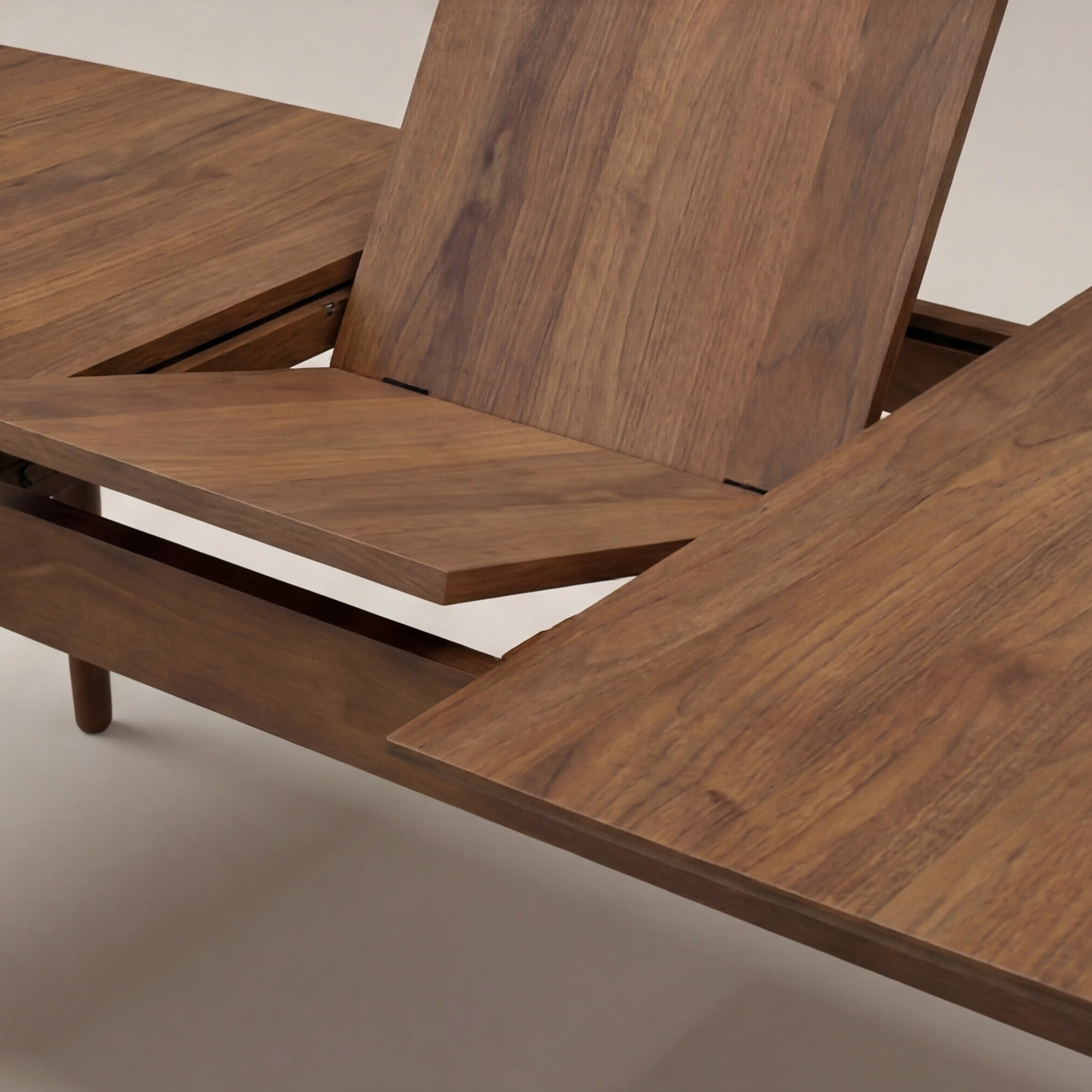 Abbe 6-8 Seat Rectangle
  Wooden Extendable Dining Table | Walnut - Image 7