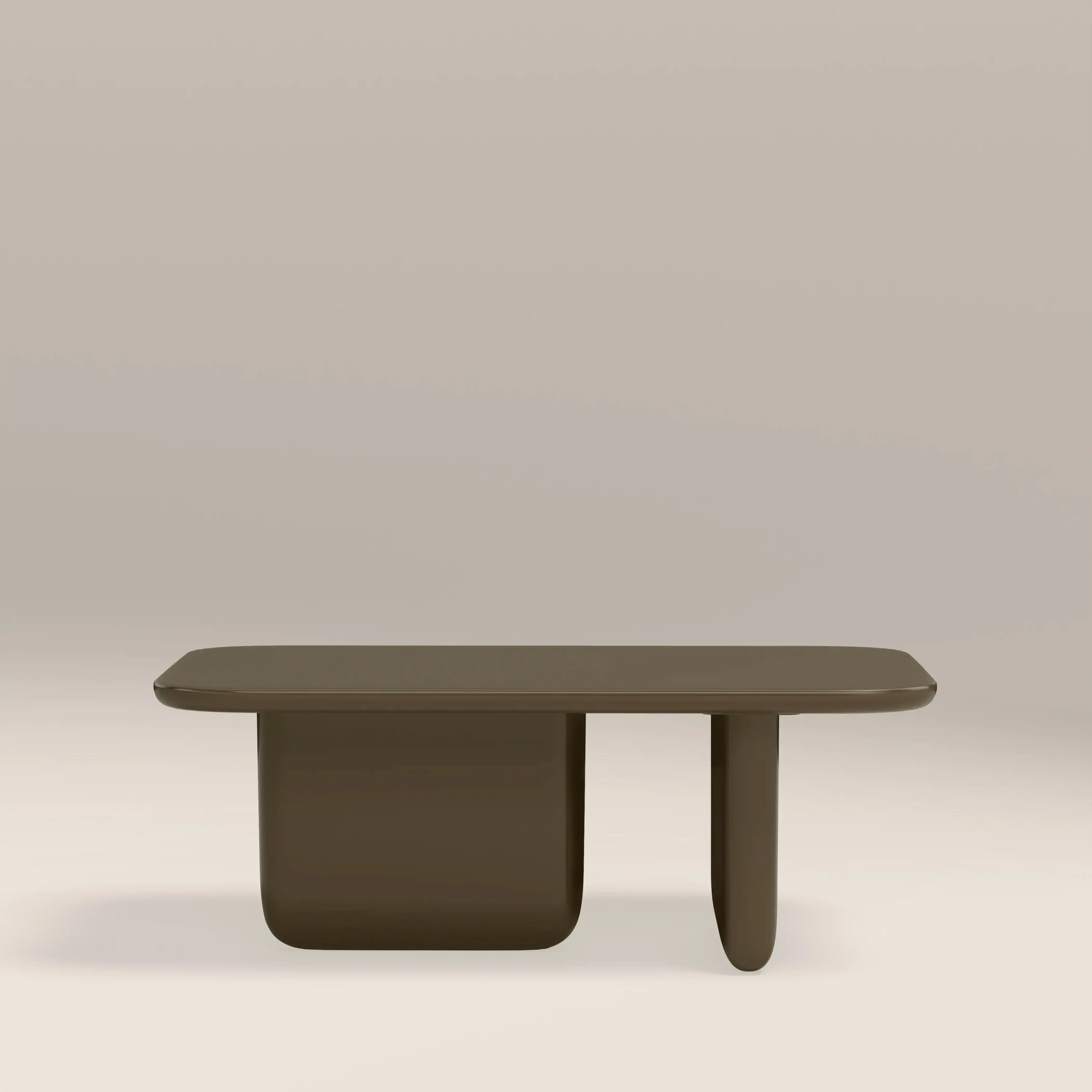Aliza Rectangle Coffee Table | High Gloss Clay Green