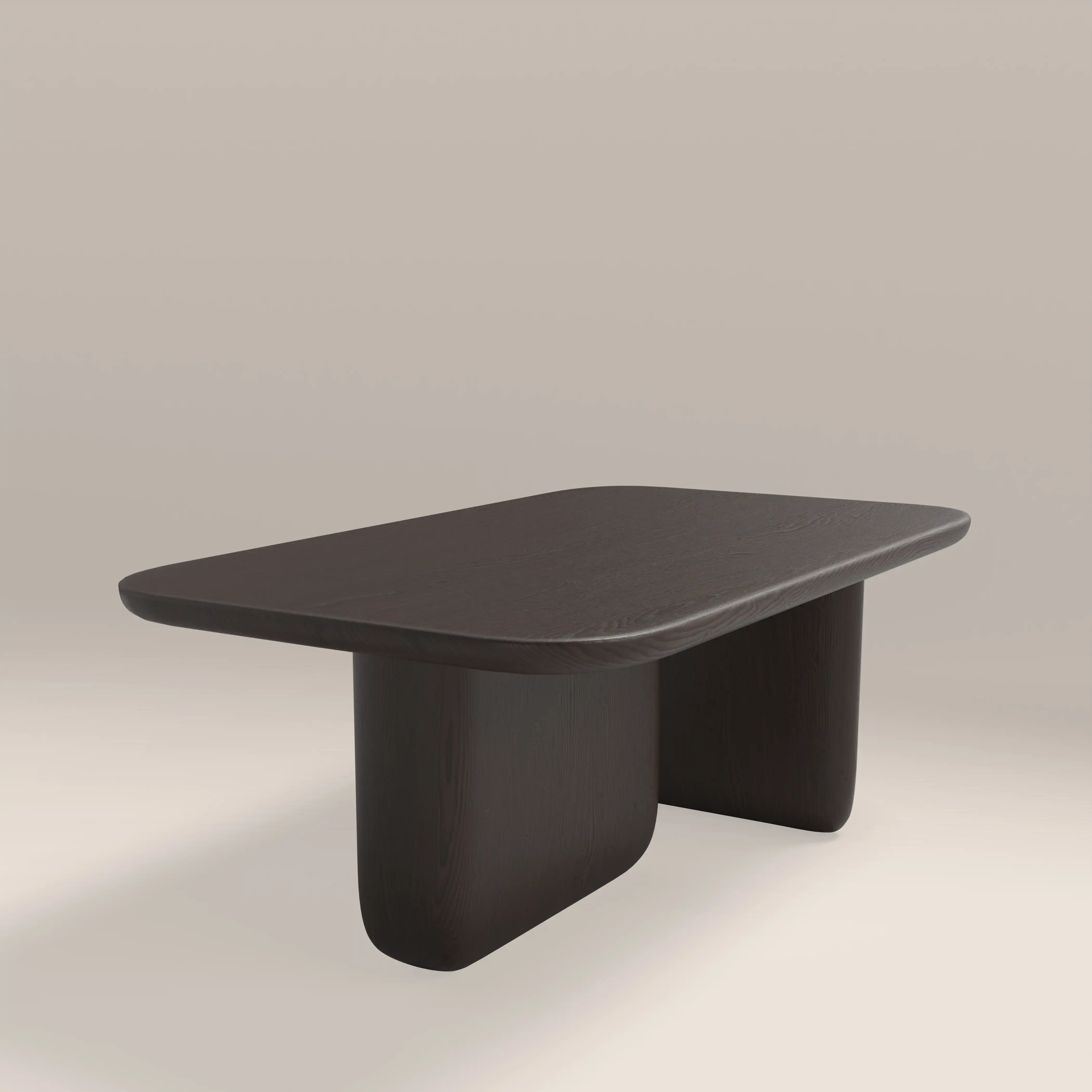Aliza Rectangle Wooden Coffee Table | Dark Walnut - Image 2