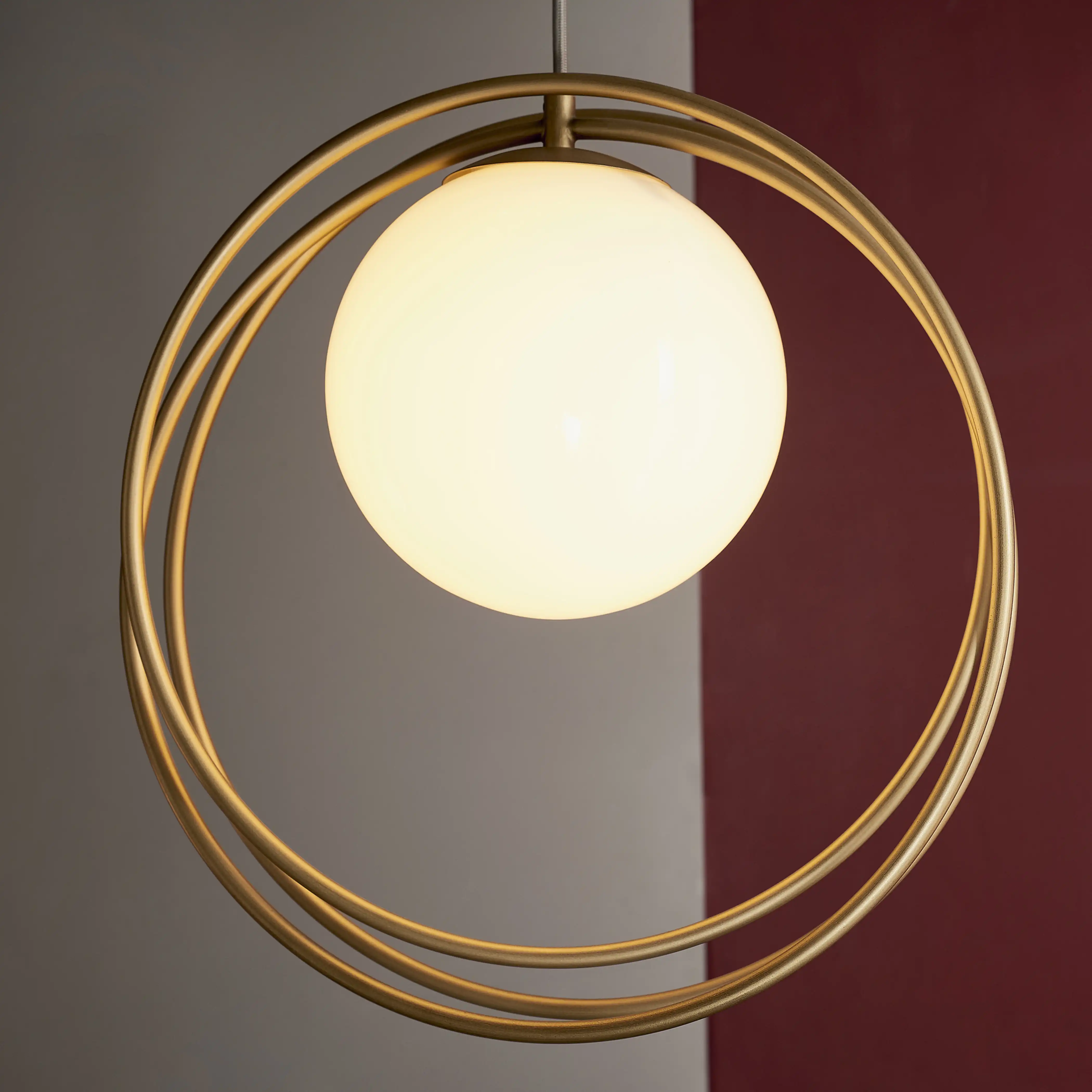 Altra Pendant Light | Opal & Brass - Image 3