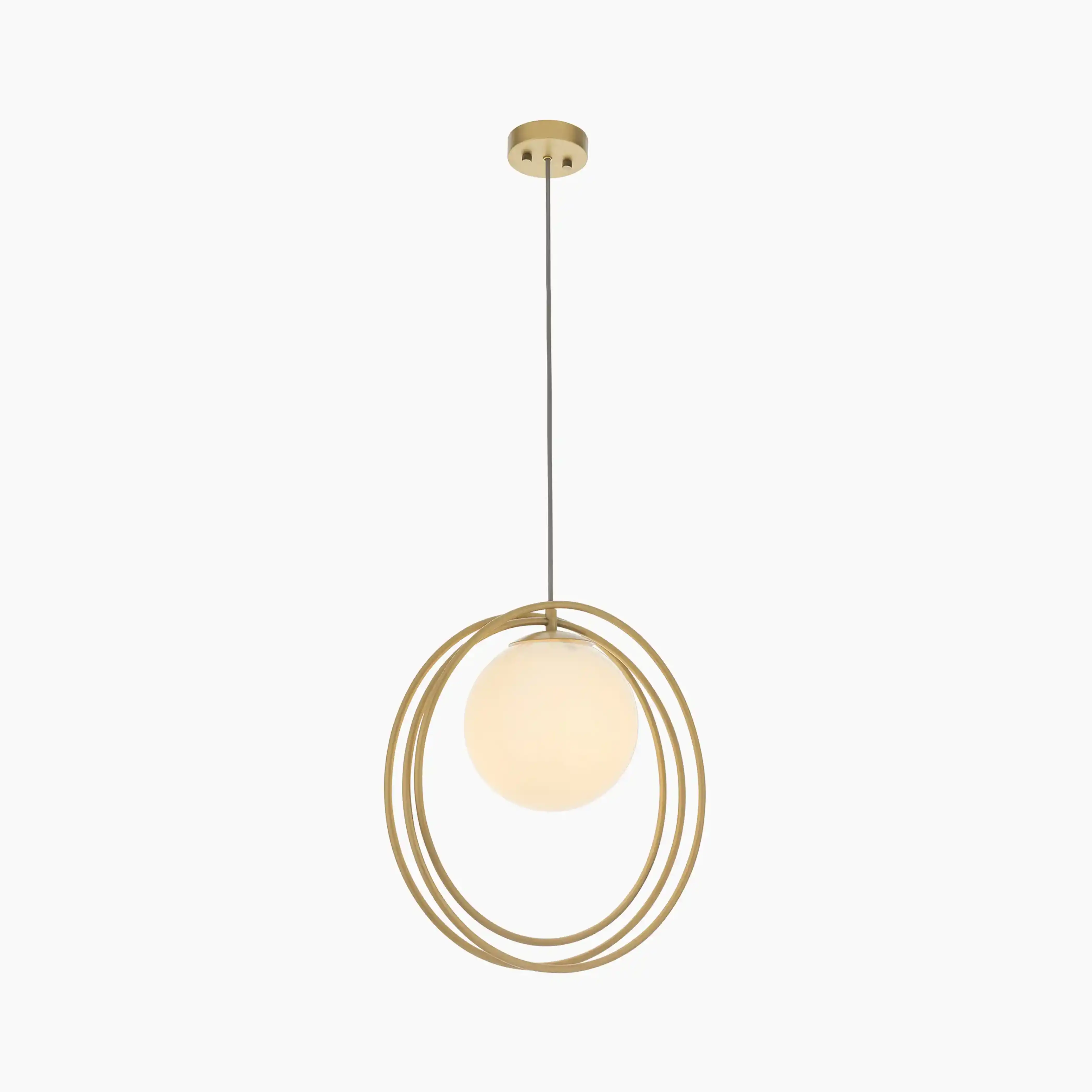 Altra Pendant Light | Opal & Brass - Image 9