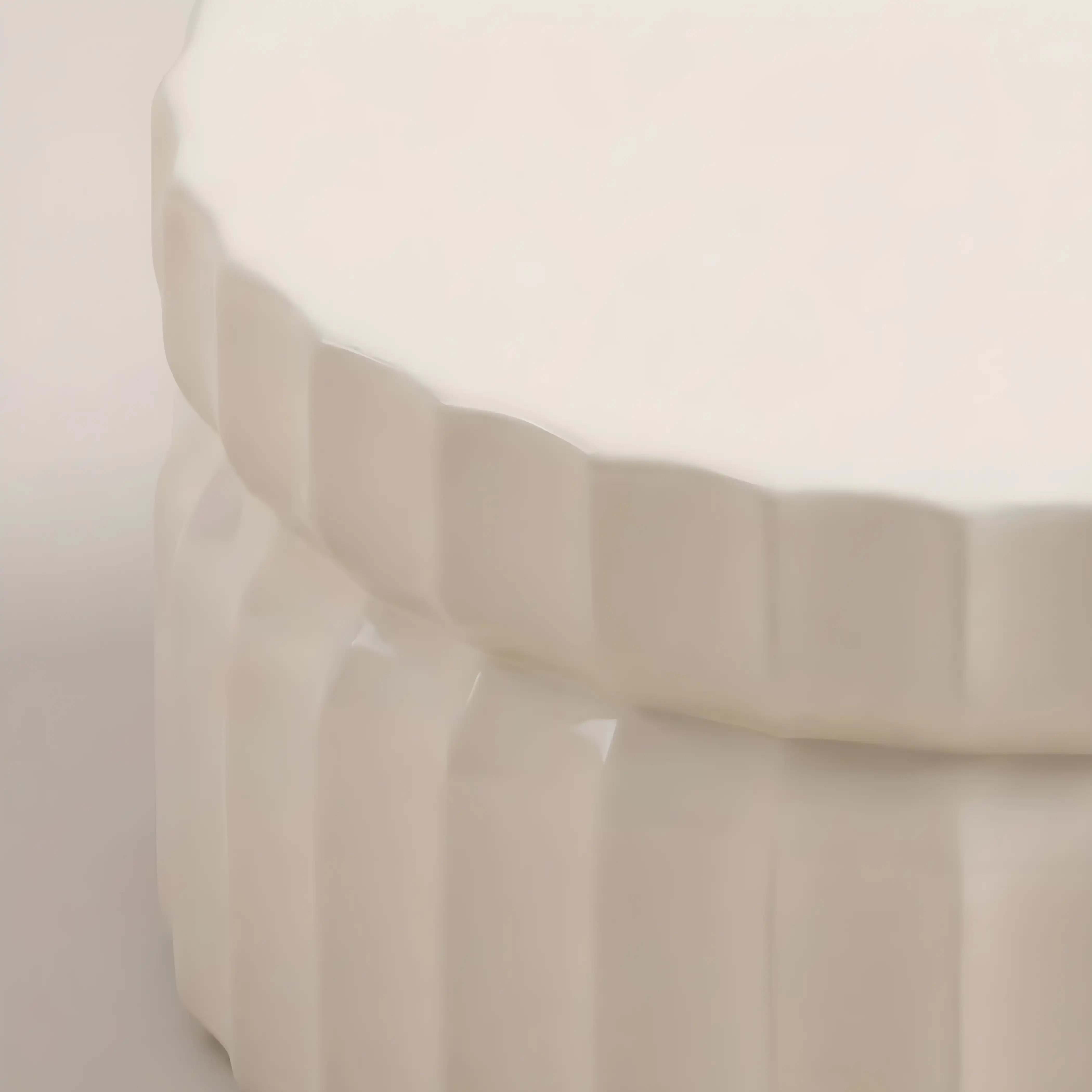 Amara Round Coffee Table | Porcelain Cream - Image 4