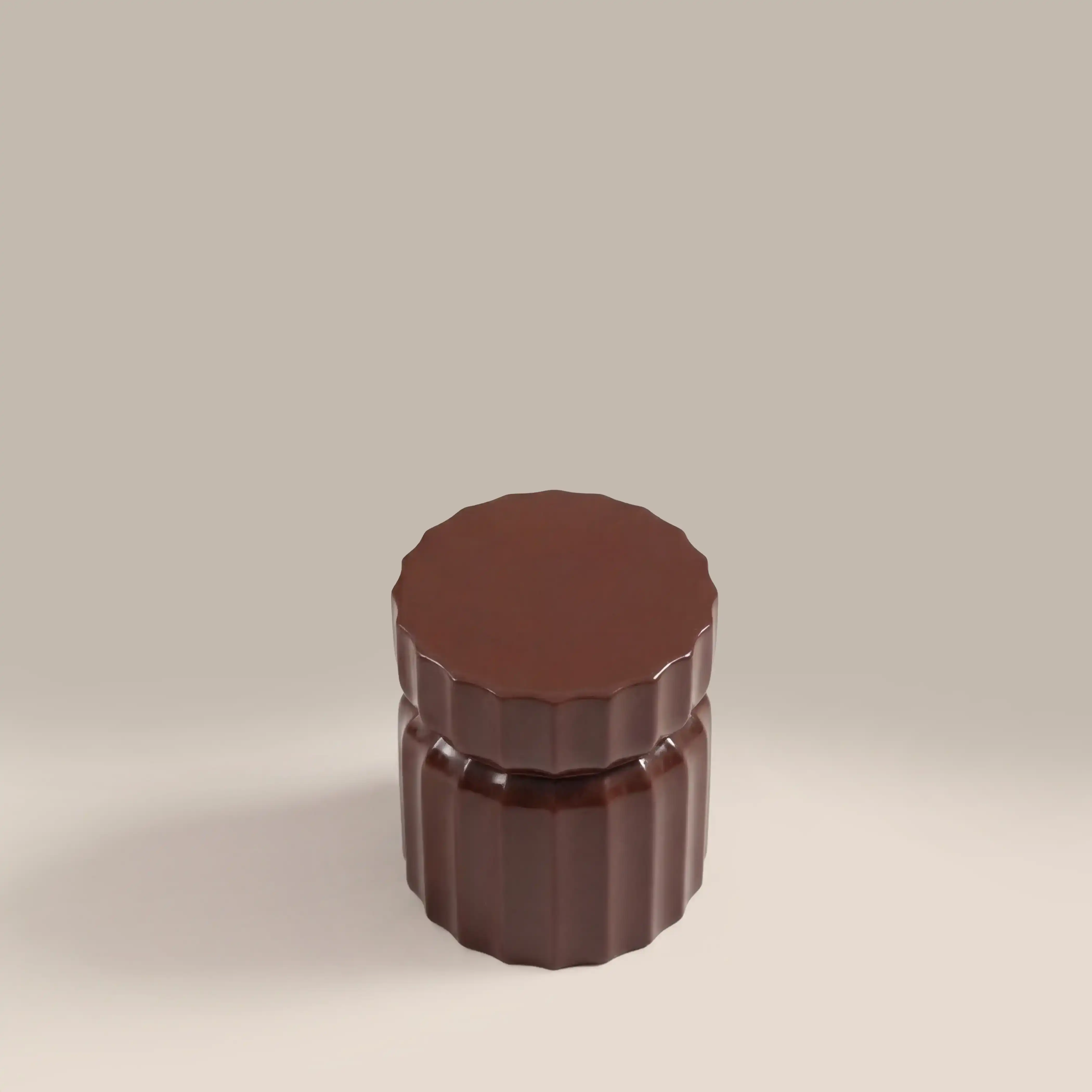 Amara Round  Side Table | Rust Red - Image 4