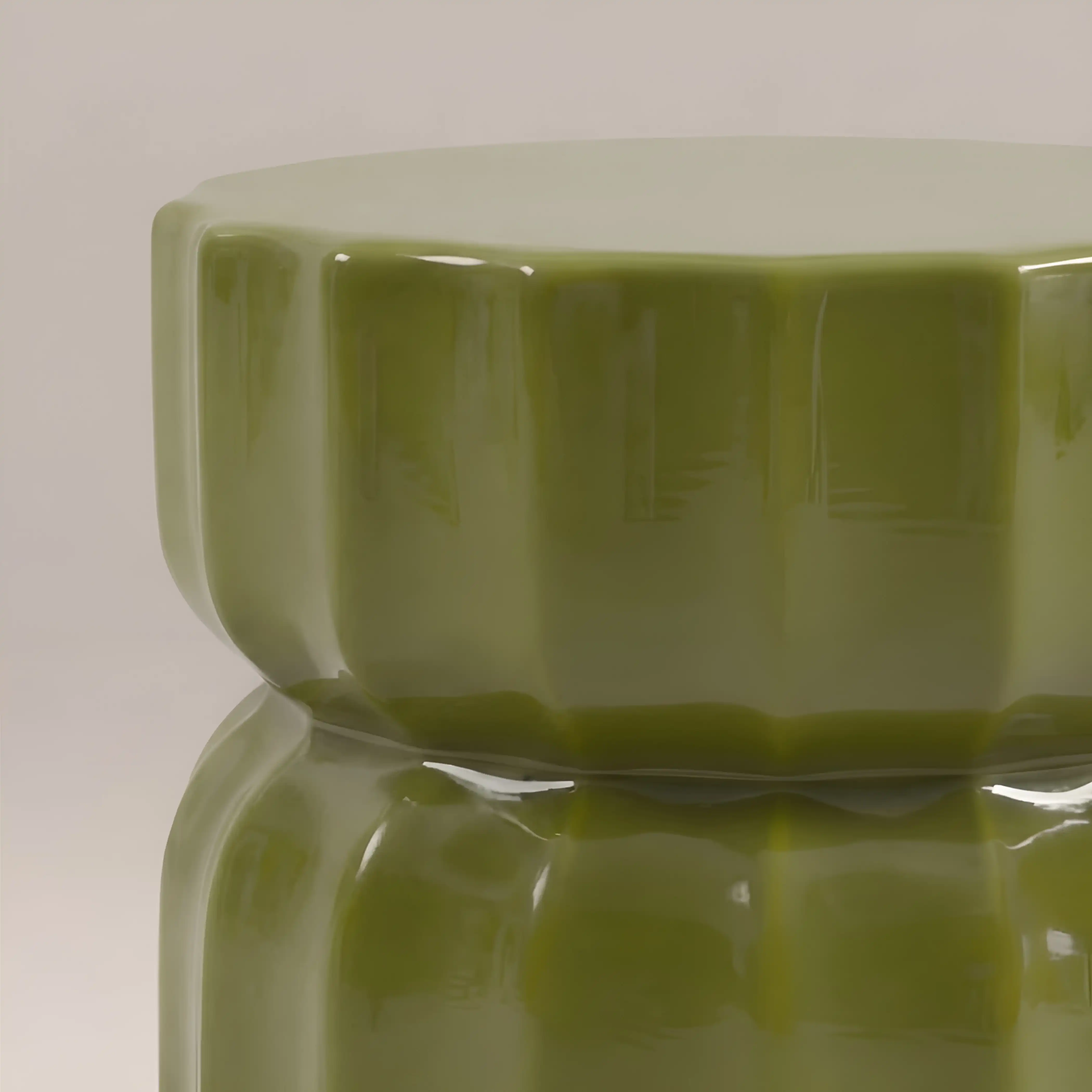 Amara Round Side Table |  Verde Green - Image 4