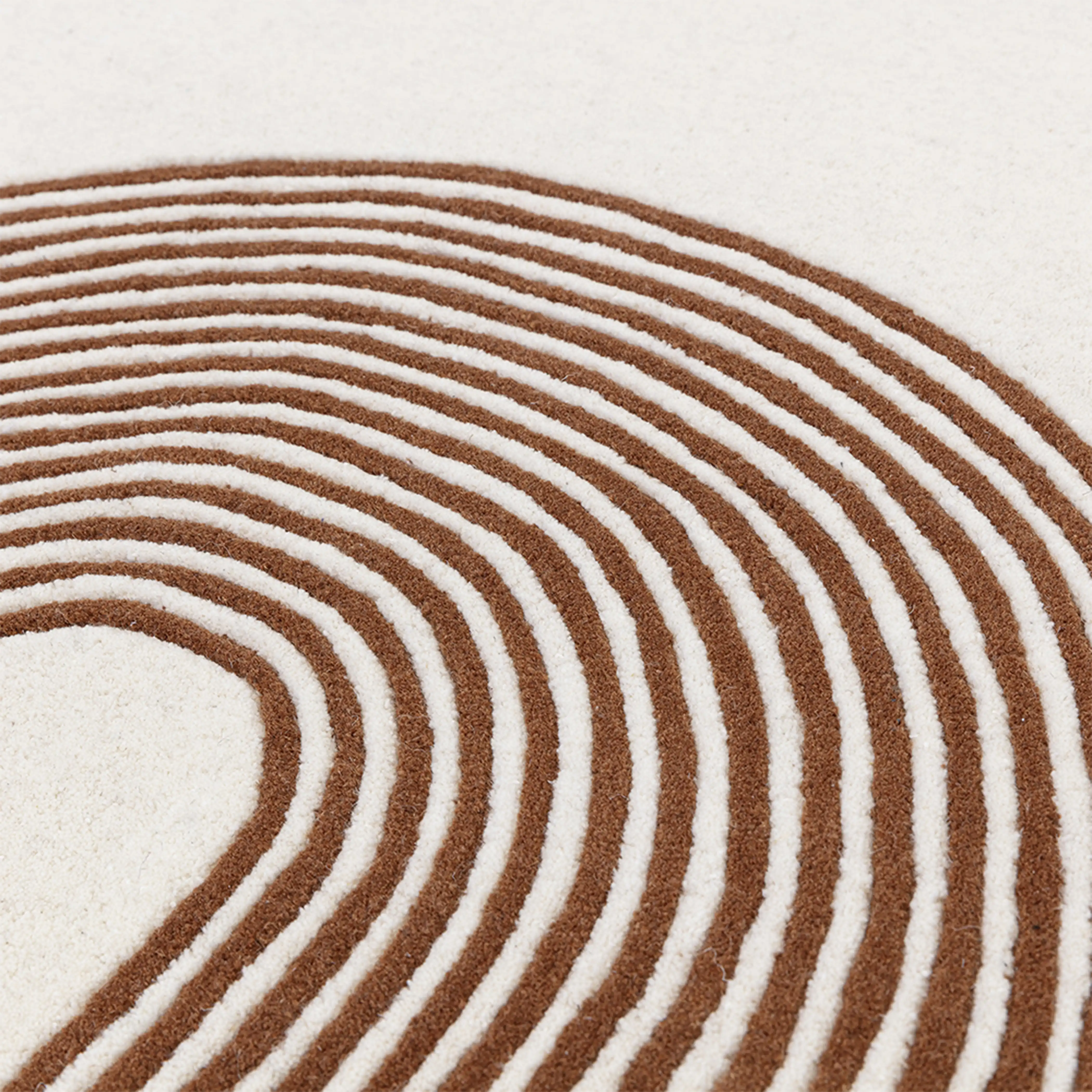 Archie Hand Tufted Rug | Beige & Brown - Image 3