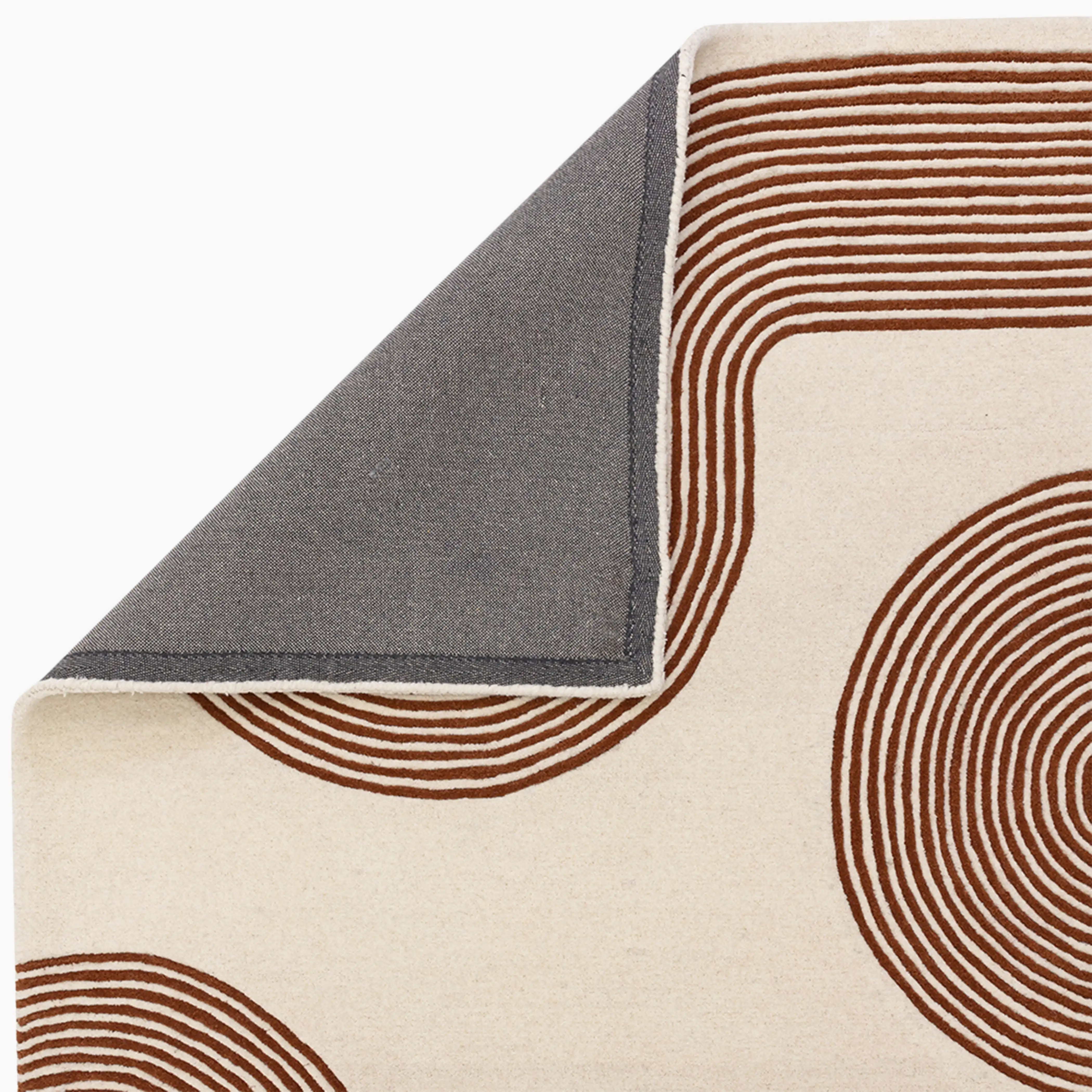 Archie Hand Tufted Rug | Beige & Brown - Image 6