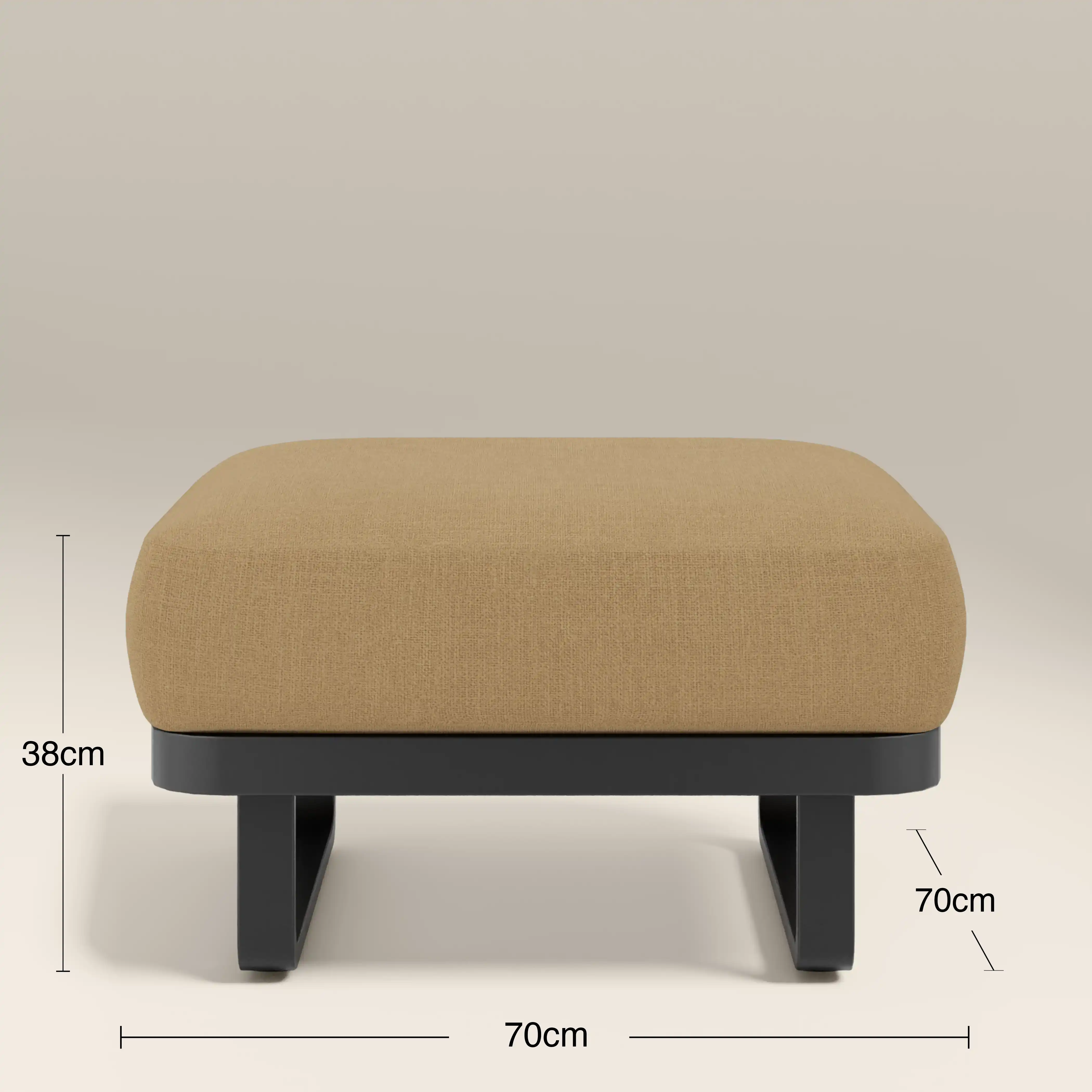 Arco Garden Corner Sofa Set | Beige & Charcoal Black - Image 7
