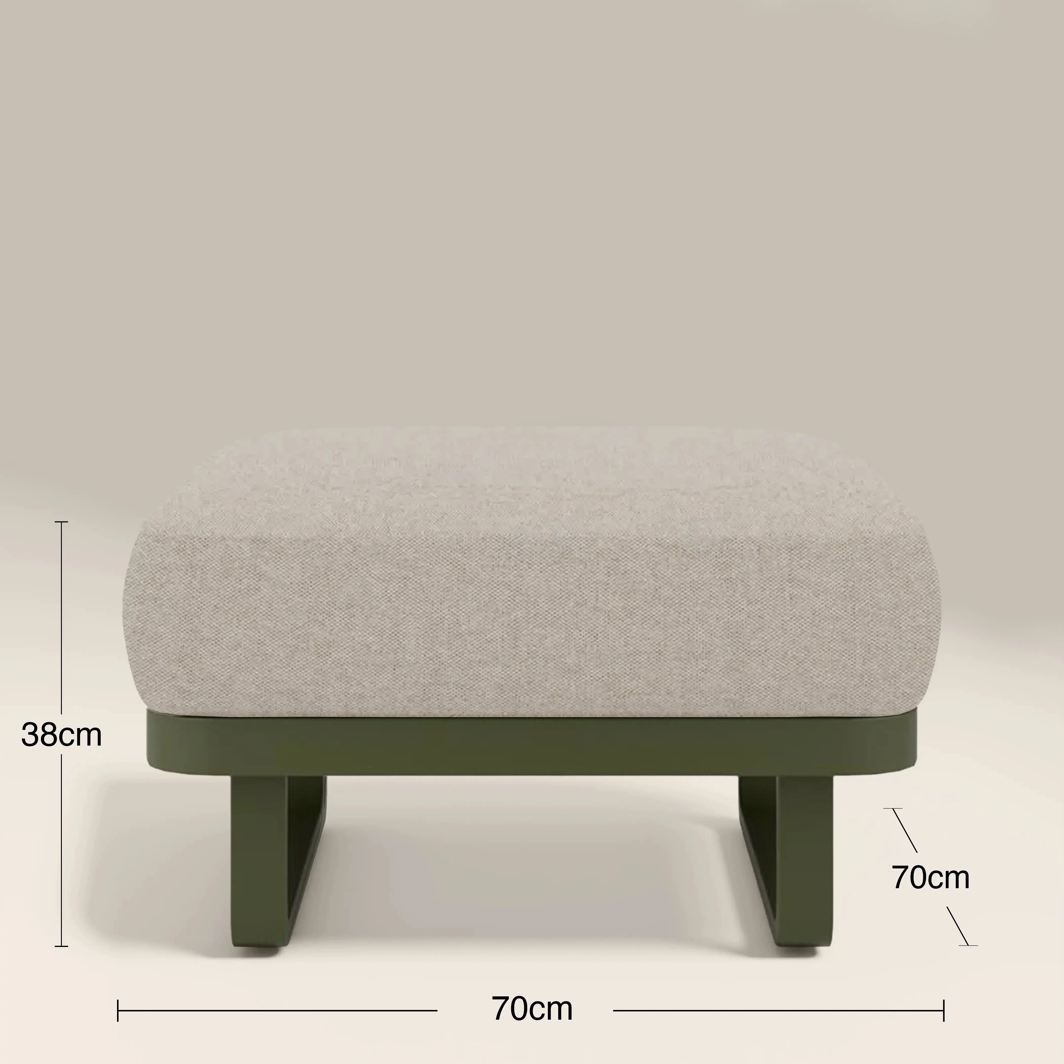 Arco Garden Corner Sofa Set | Cream & Moss Green - Image 7