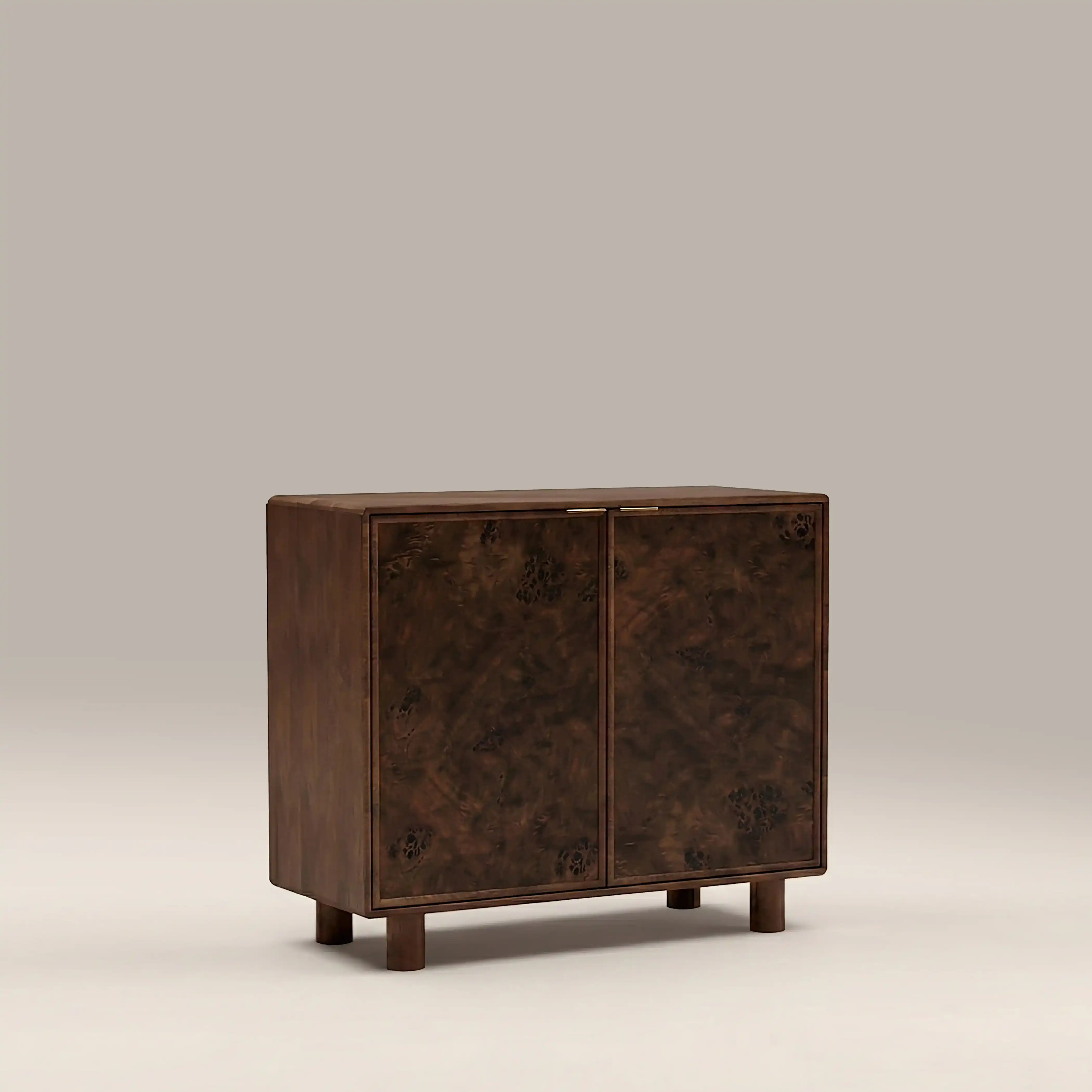 Arden 2 Door Wooden Sideboard | Walnut Burl Wood - Image 3