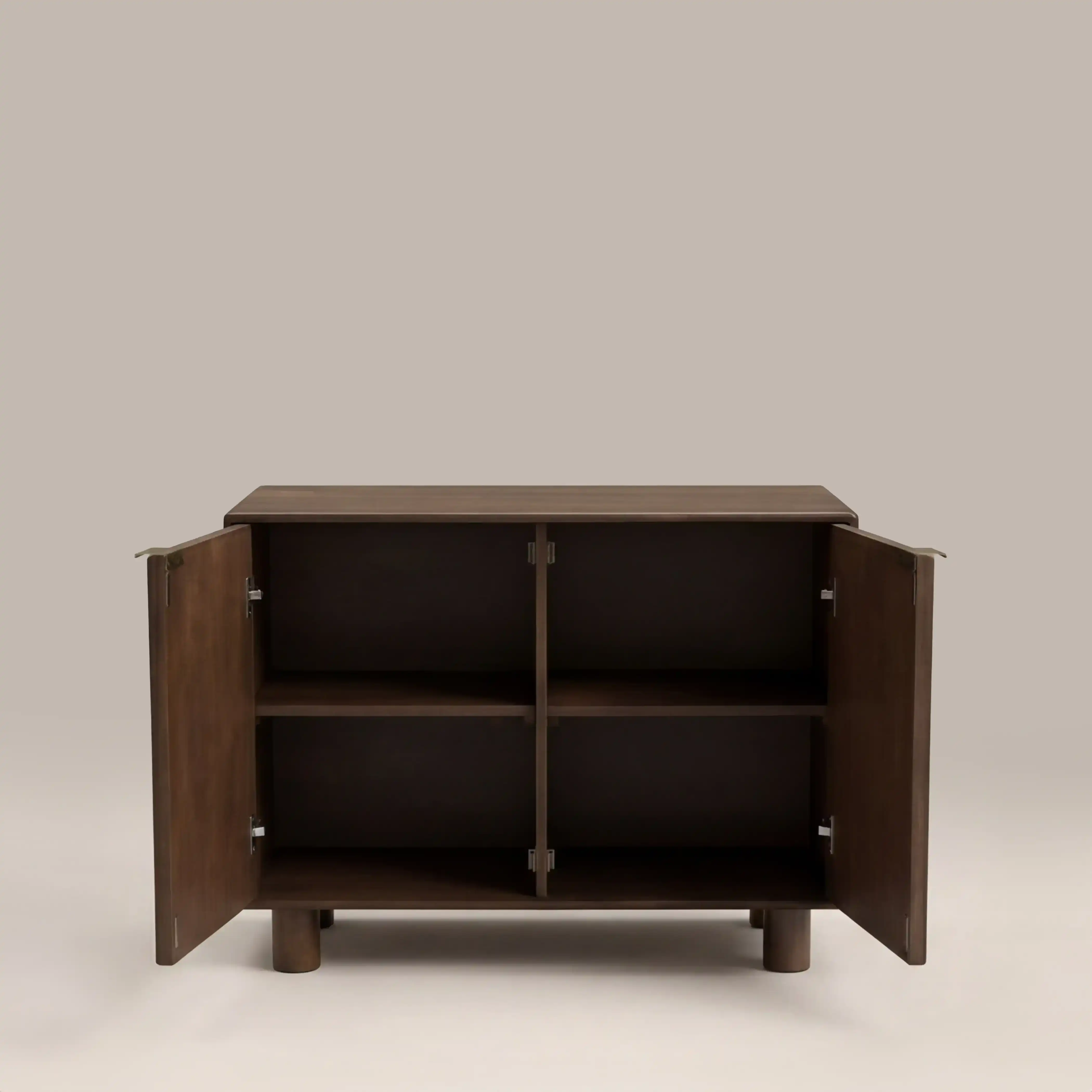 Arden 2 Door Wooden Sideboard | Walnut Burl Wood - Image 5