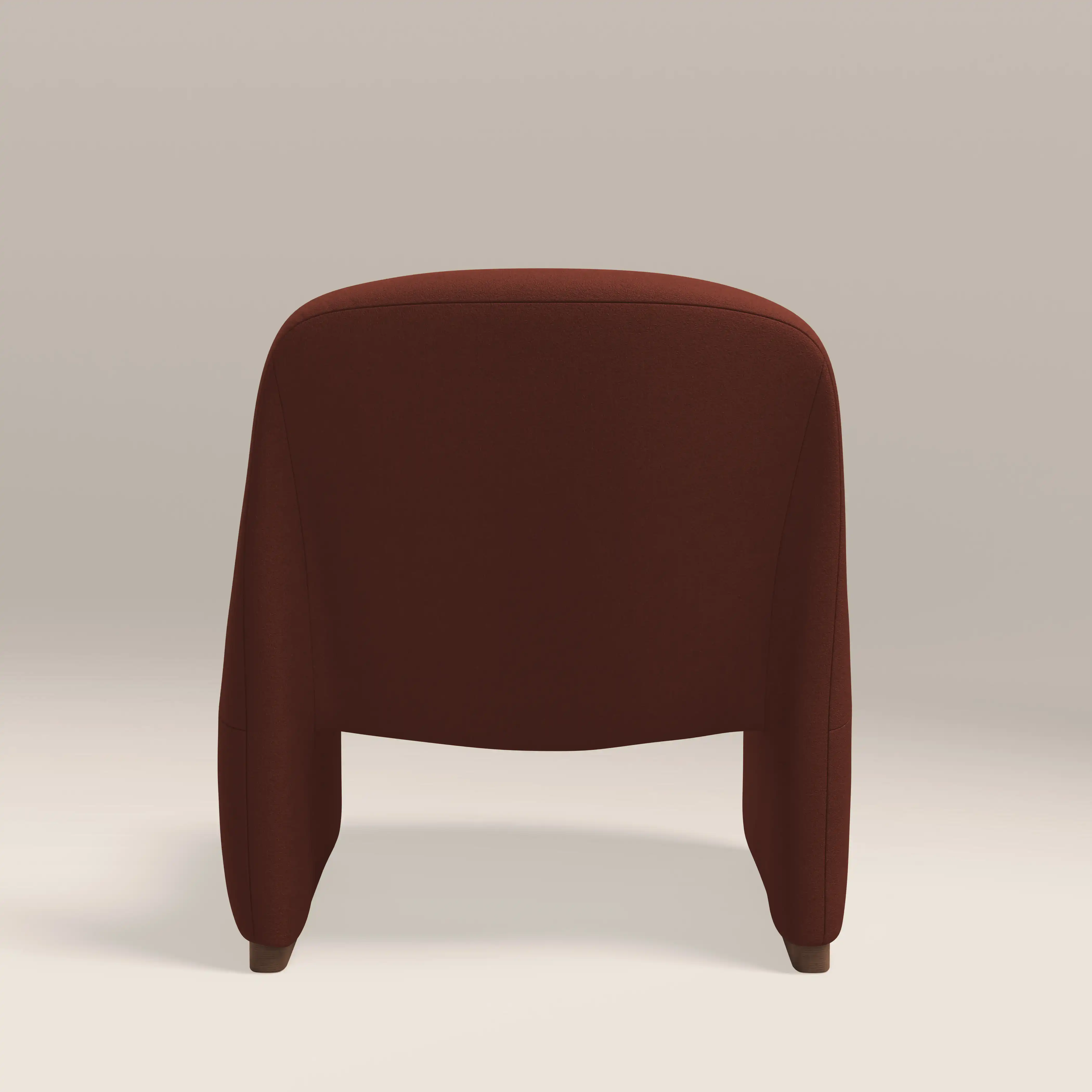 Arlet Accent Chair | Rust Red Sustainable Velvet & Walnut - Image 7