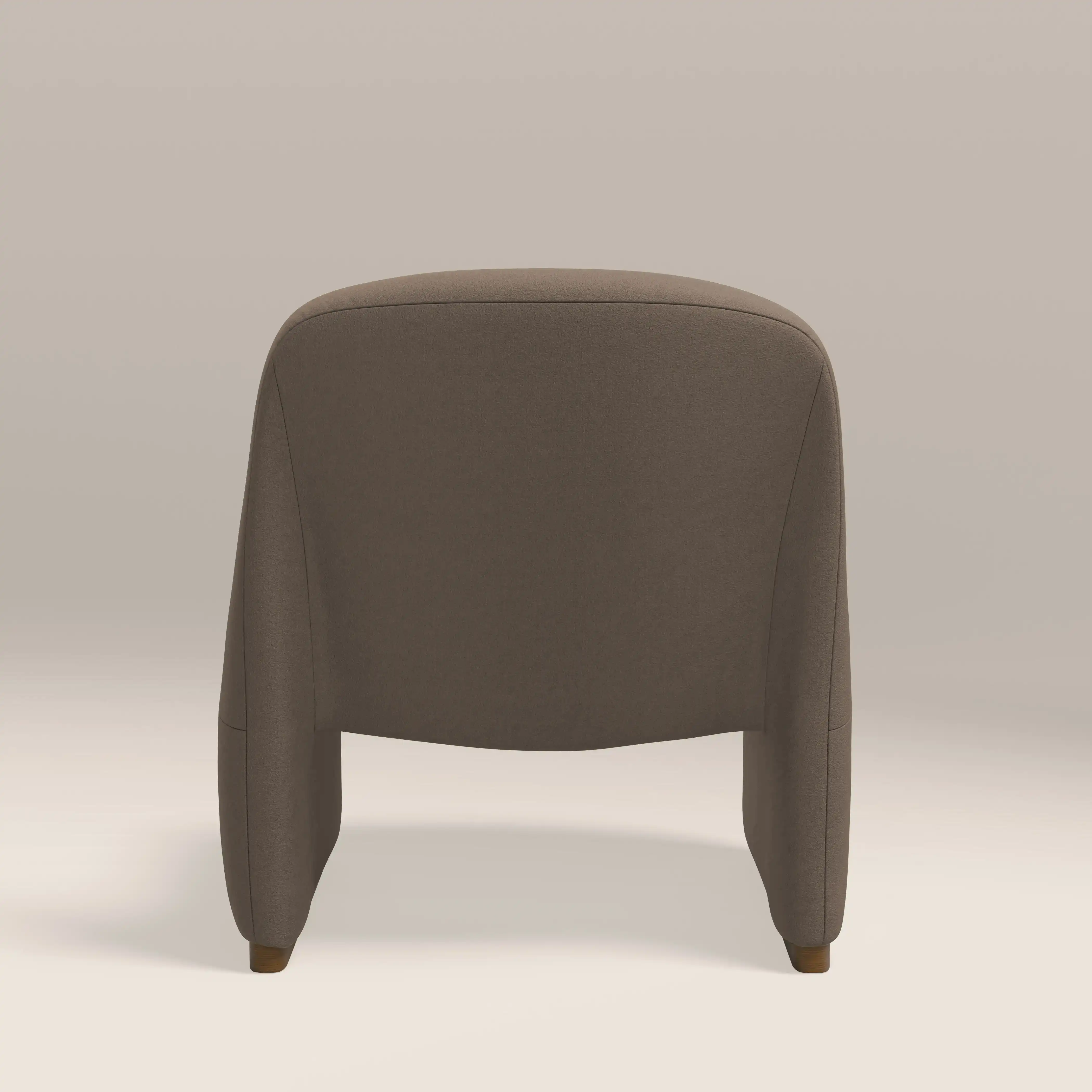 Arlet Accent Chair | Truffle Brown Sustainable Mohair Velvet & Walnut - Image 5