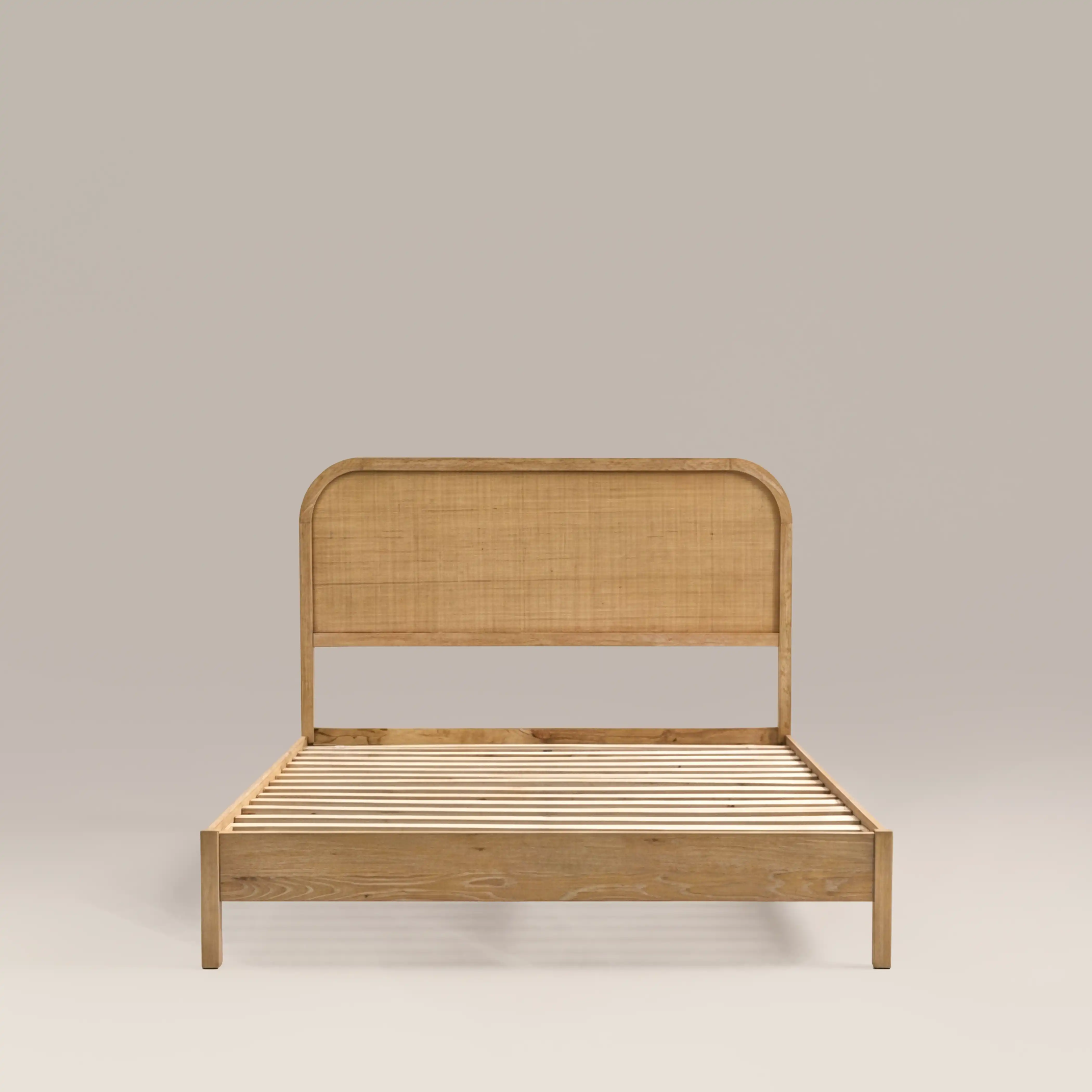 Ashen Wooden Double Bed | Oak - Image 2