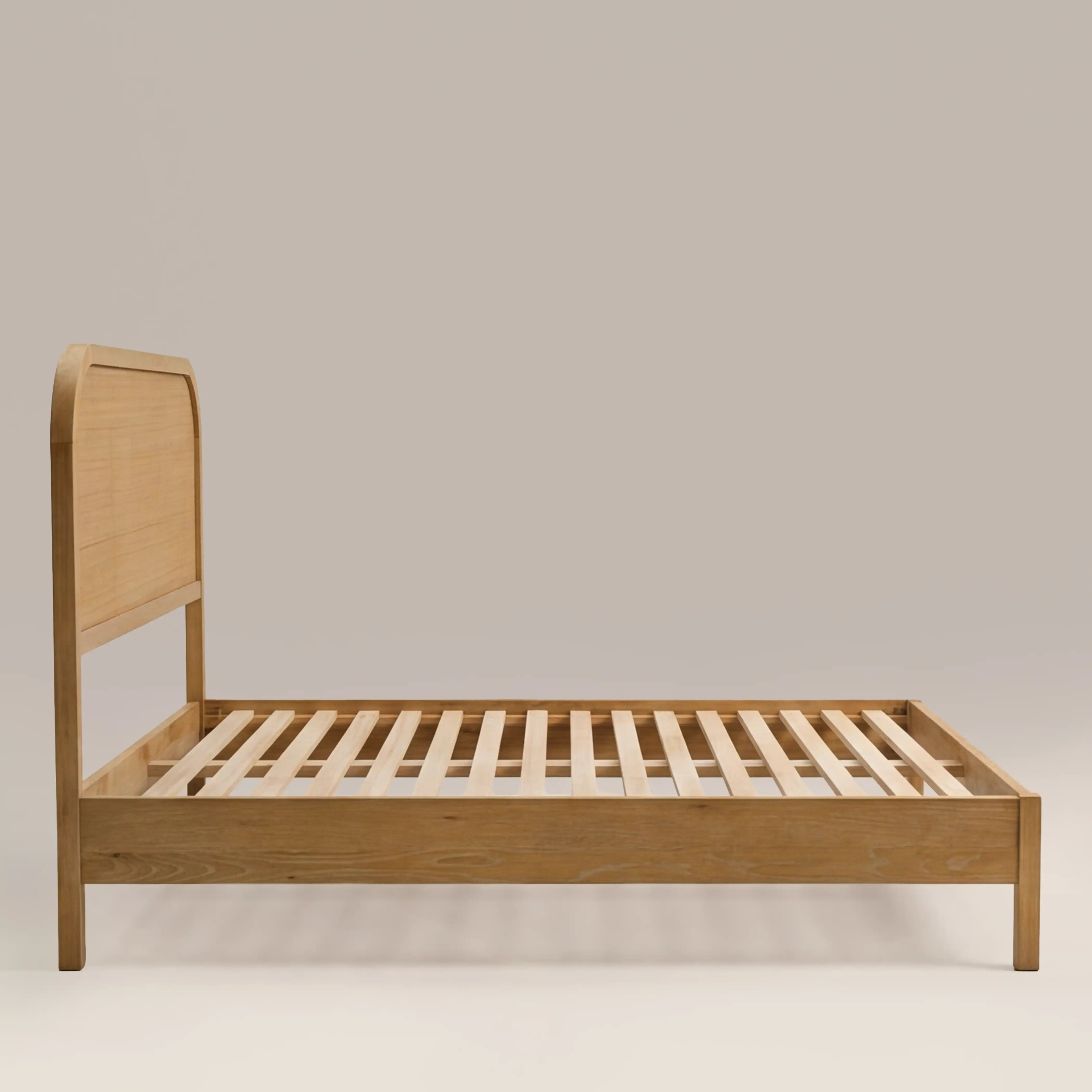 Ashen Wooden King  Bed | Oak - Image 3