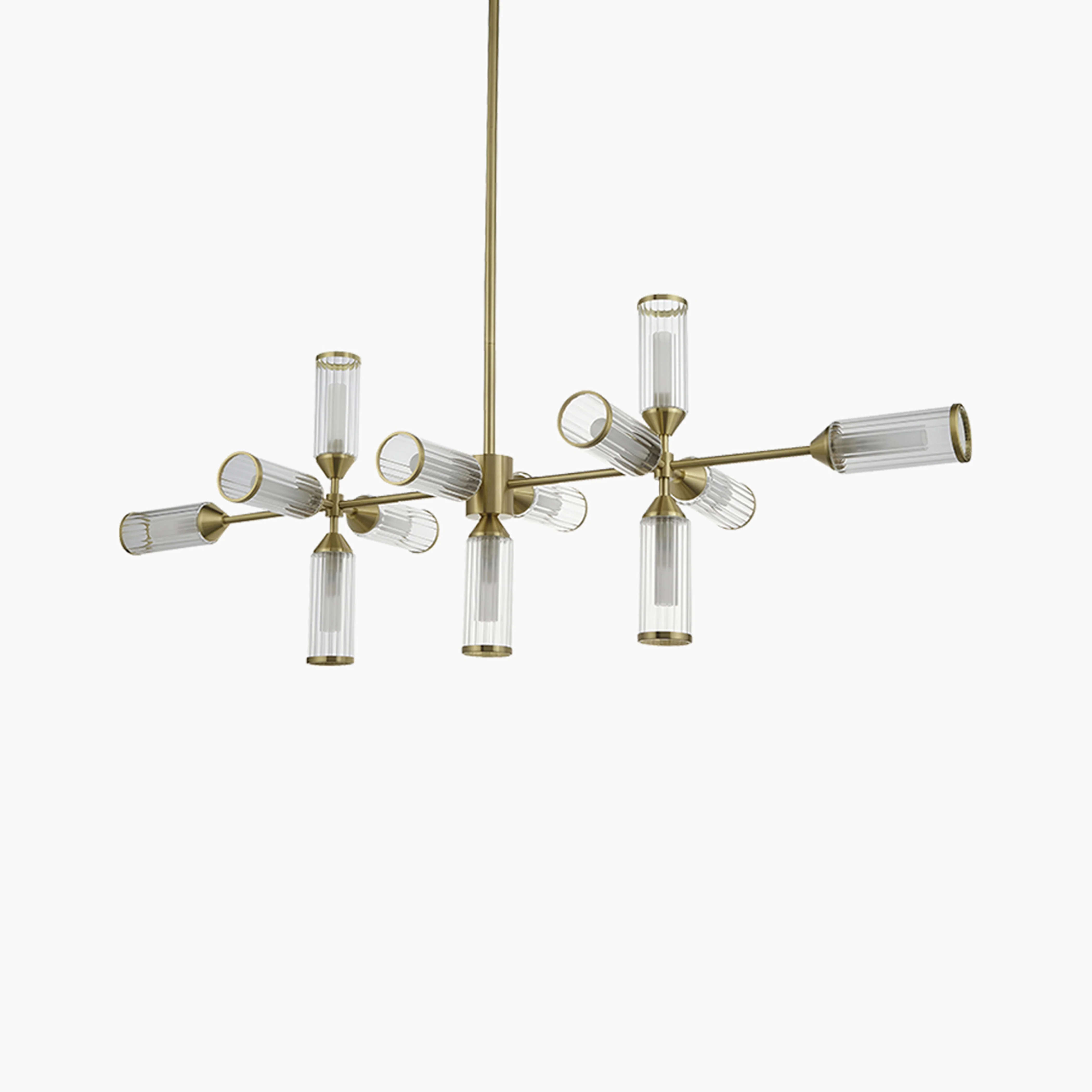 Aster 13 Light Ceiling Light | Brass - Image 7