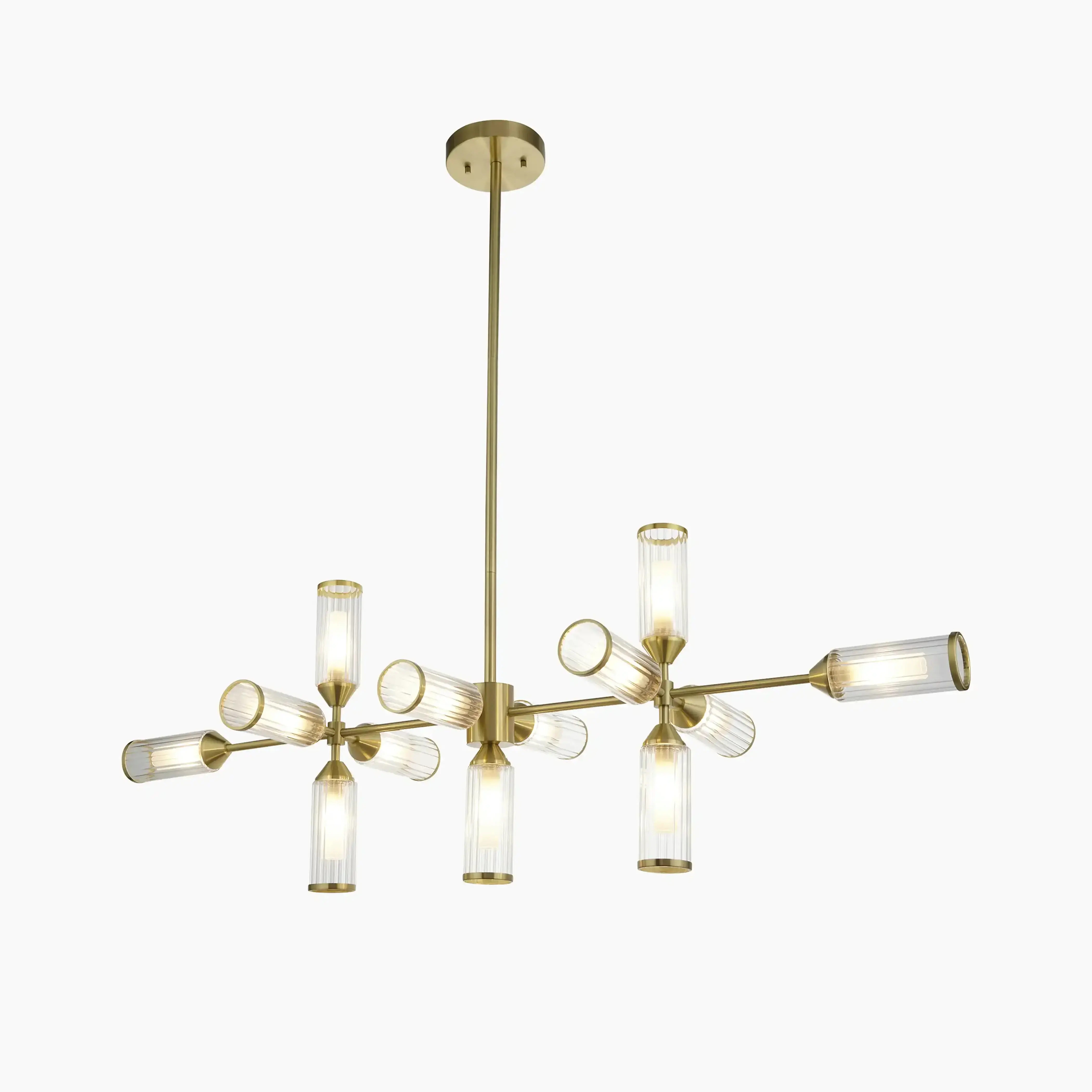 Aster 13 Light Ceiling Light | Brass - Image 8