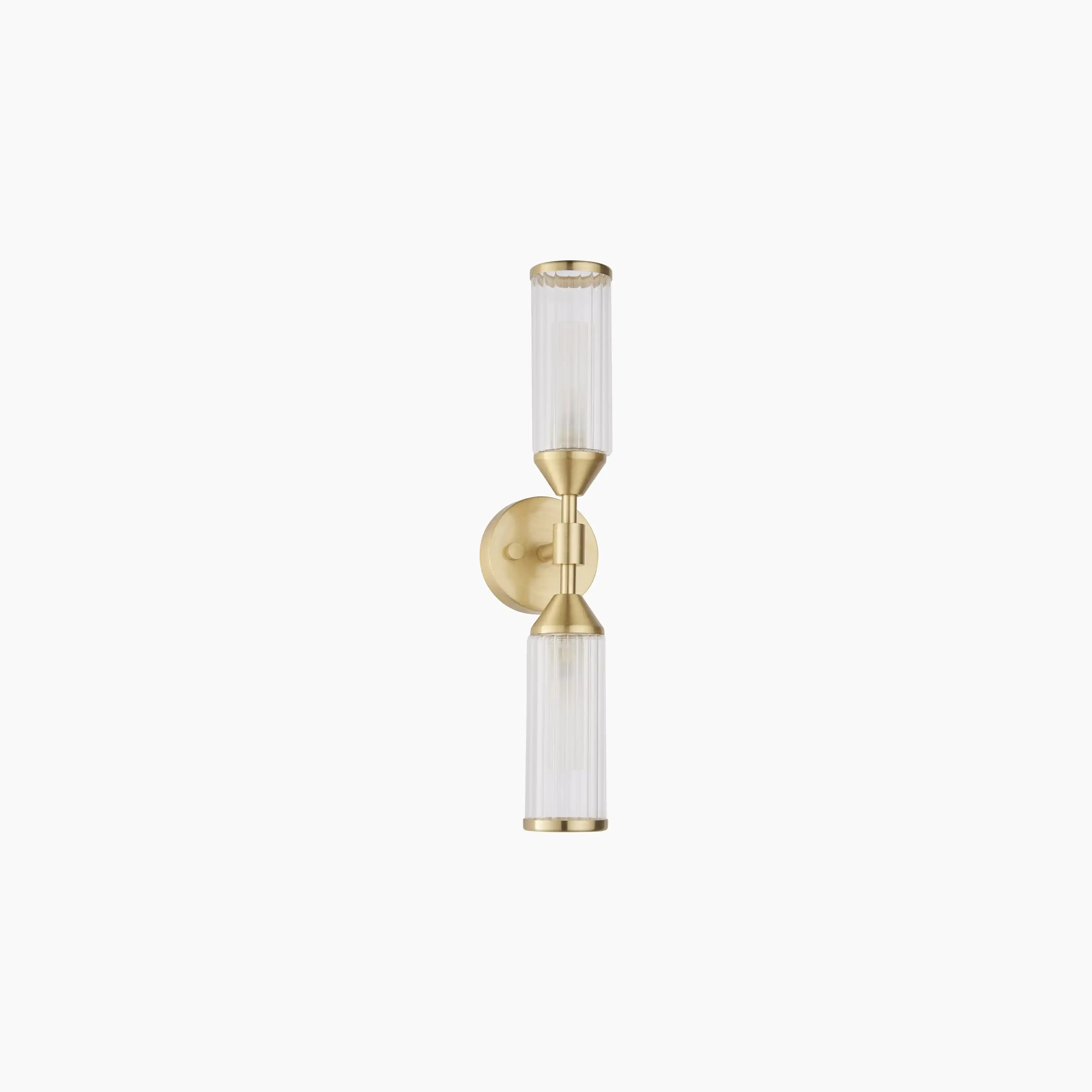 Aster 2 Light Wall Light | Brass - Image 3