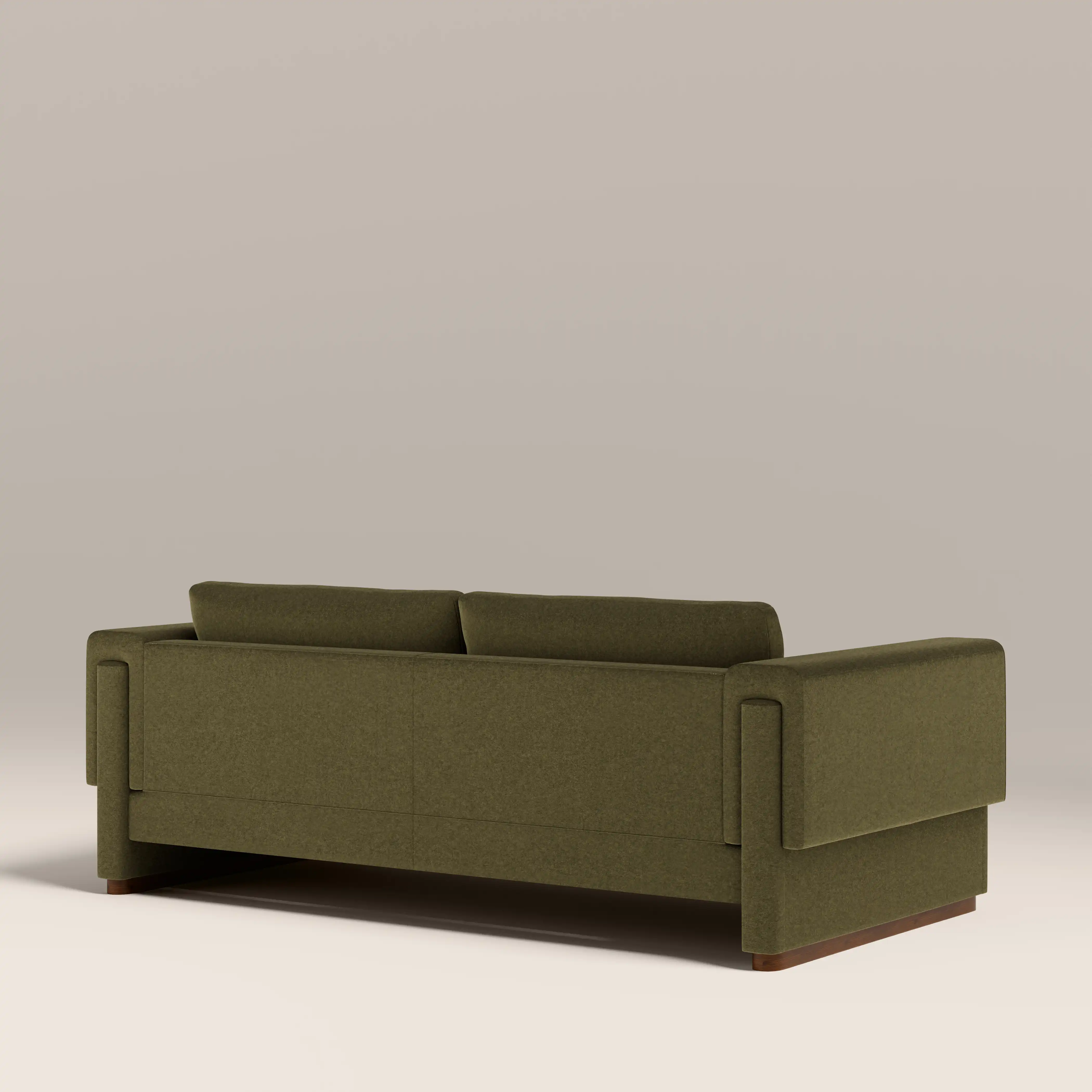 Ava 3 Seater Sofa | Moss Green Sustainable Mohair Velvet - Image 5