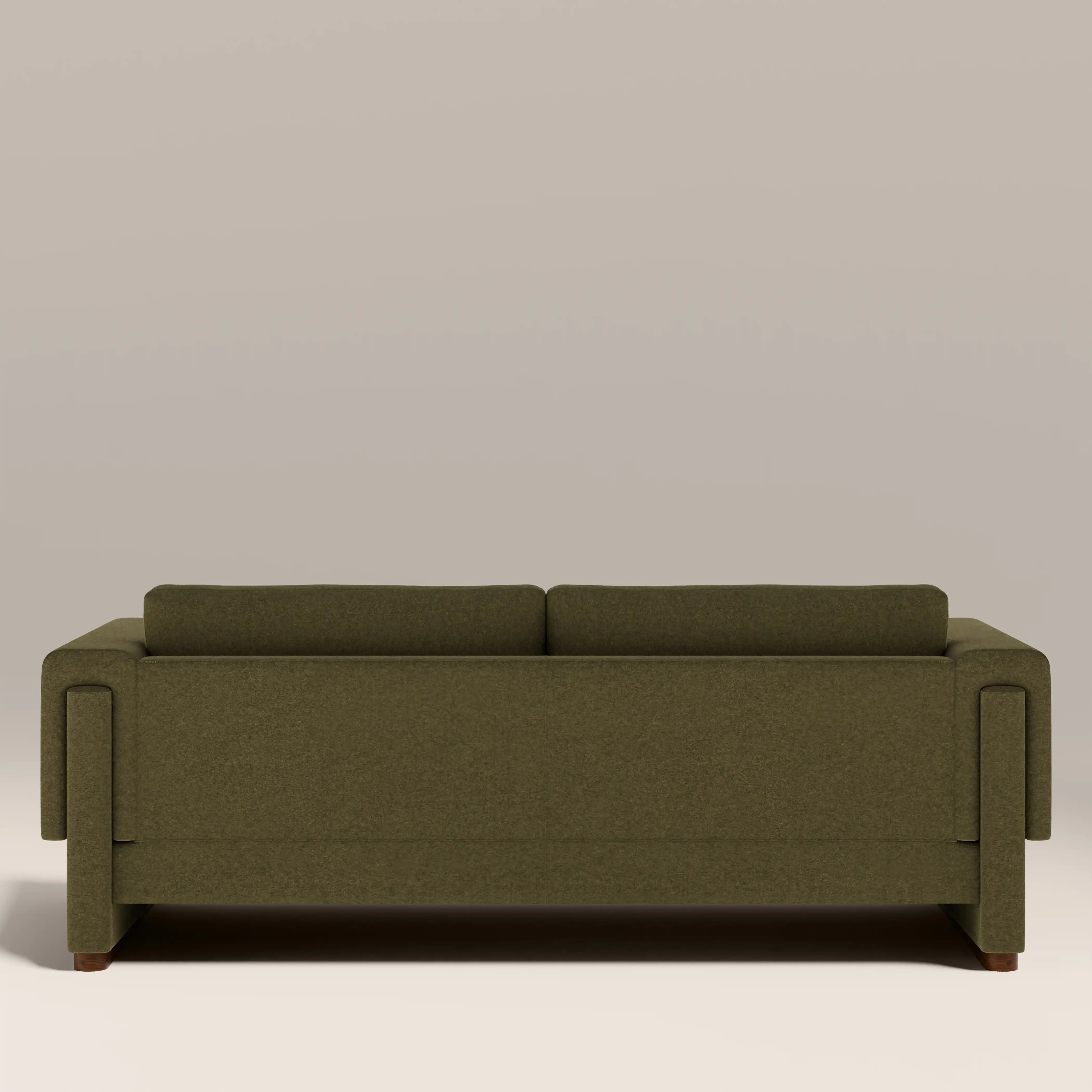 Ava 3 Seater Sofa | Moss Green Sustainable Mohair Velvet - Image 6