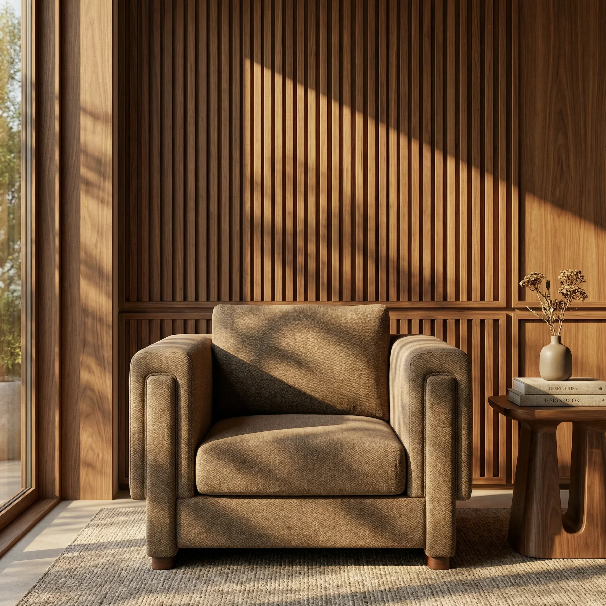 Ava Armchair | Speckled Cappuccino Boucle