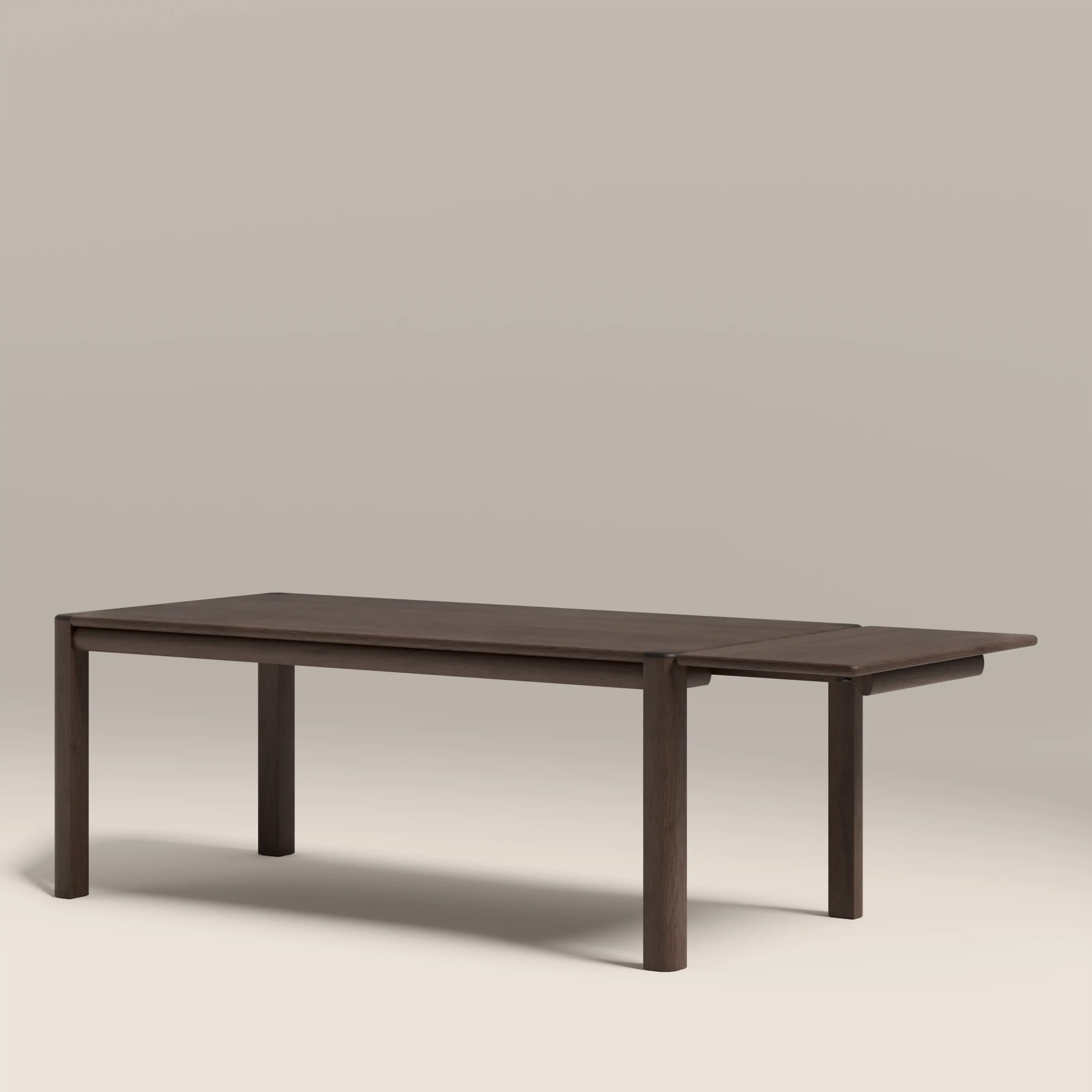 Avalon 8-10 Seat Rectangle Wooden Extendable Dining Table | Smoked Walnut - Image 3