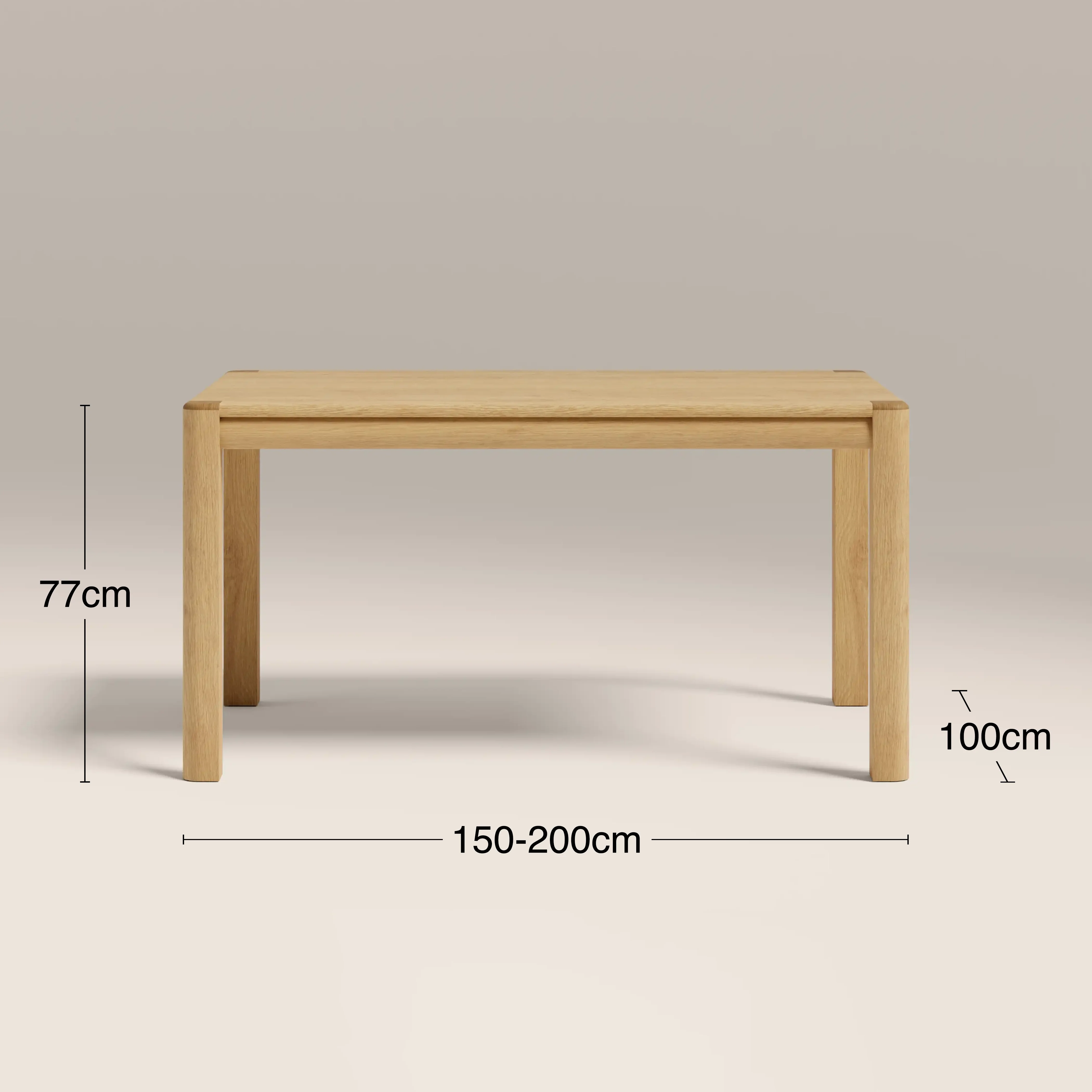 Avalon 6-8 Seat Rectangle Wooden Extendable Dining Table | Oak - Image 6