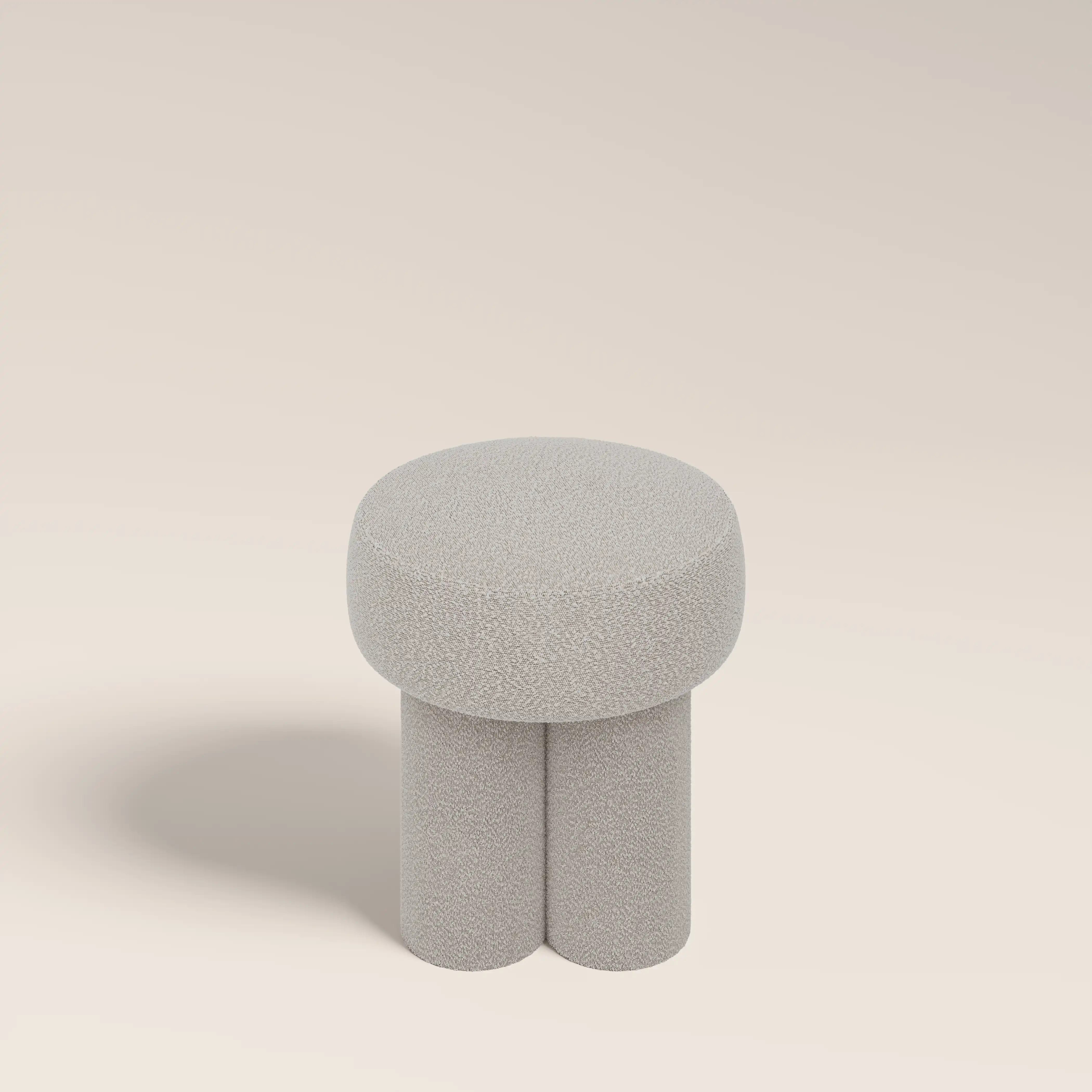 Ayla Pouffe | Speckled Stone Sustainable Boucle - Image 5