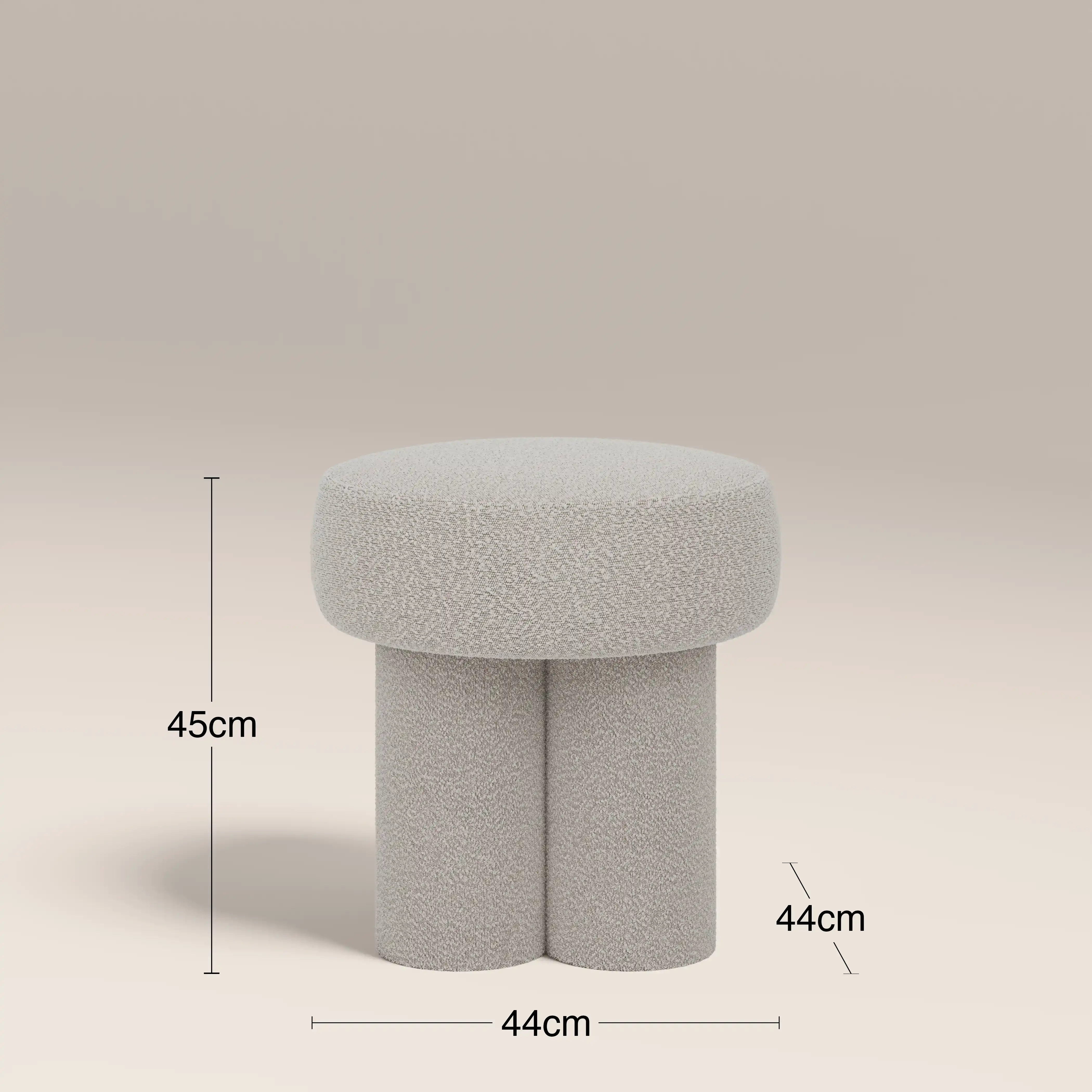 Ayla Pouffe | Speckled Stone Sustainable Boucle - Image 7