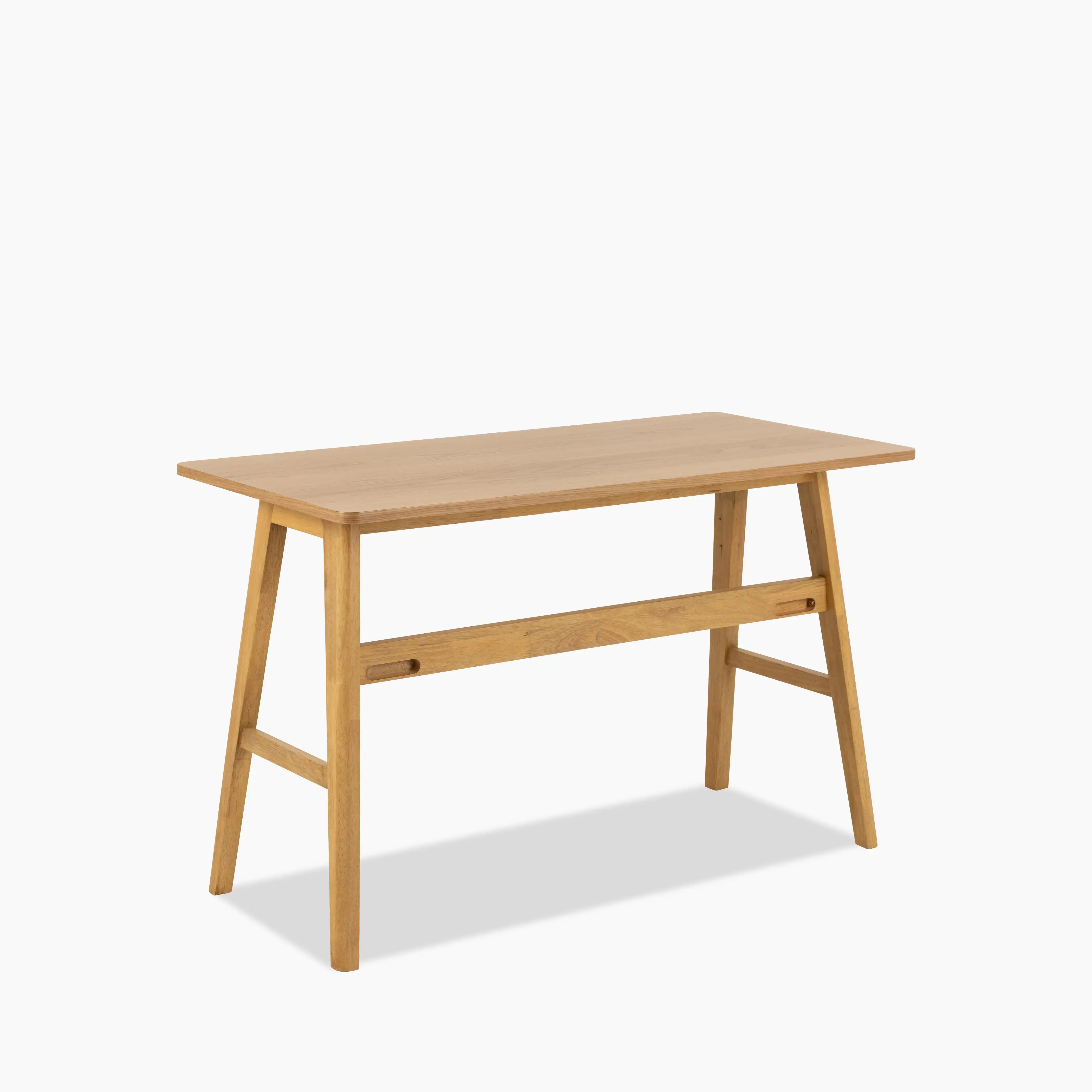 Barnett Wooden 1 Drawer Desk | Oak - Image 4