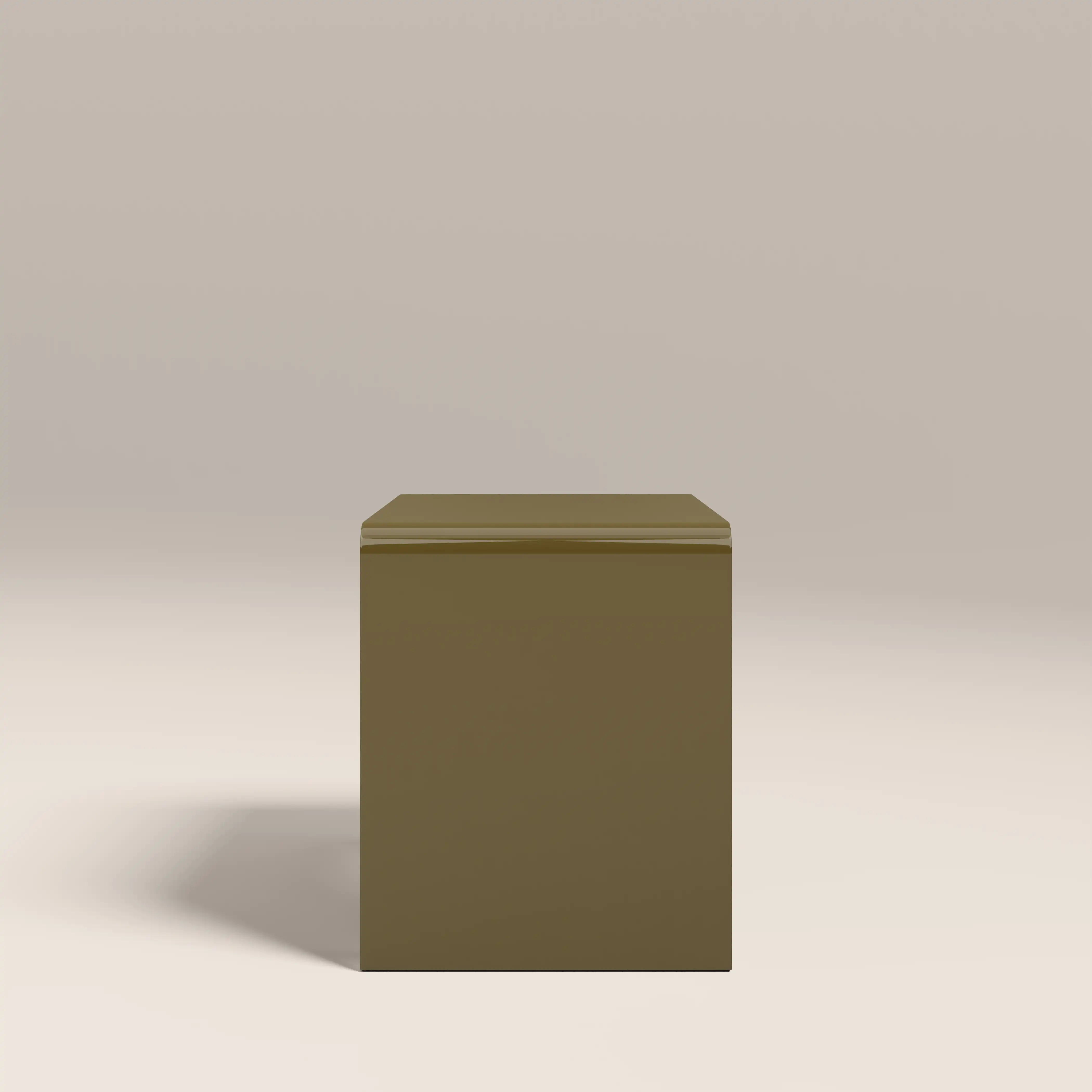 Barney Set of 2 Rectangle Nesting Side Tables | High Gloss Olive Green - Image 4