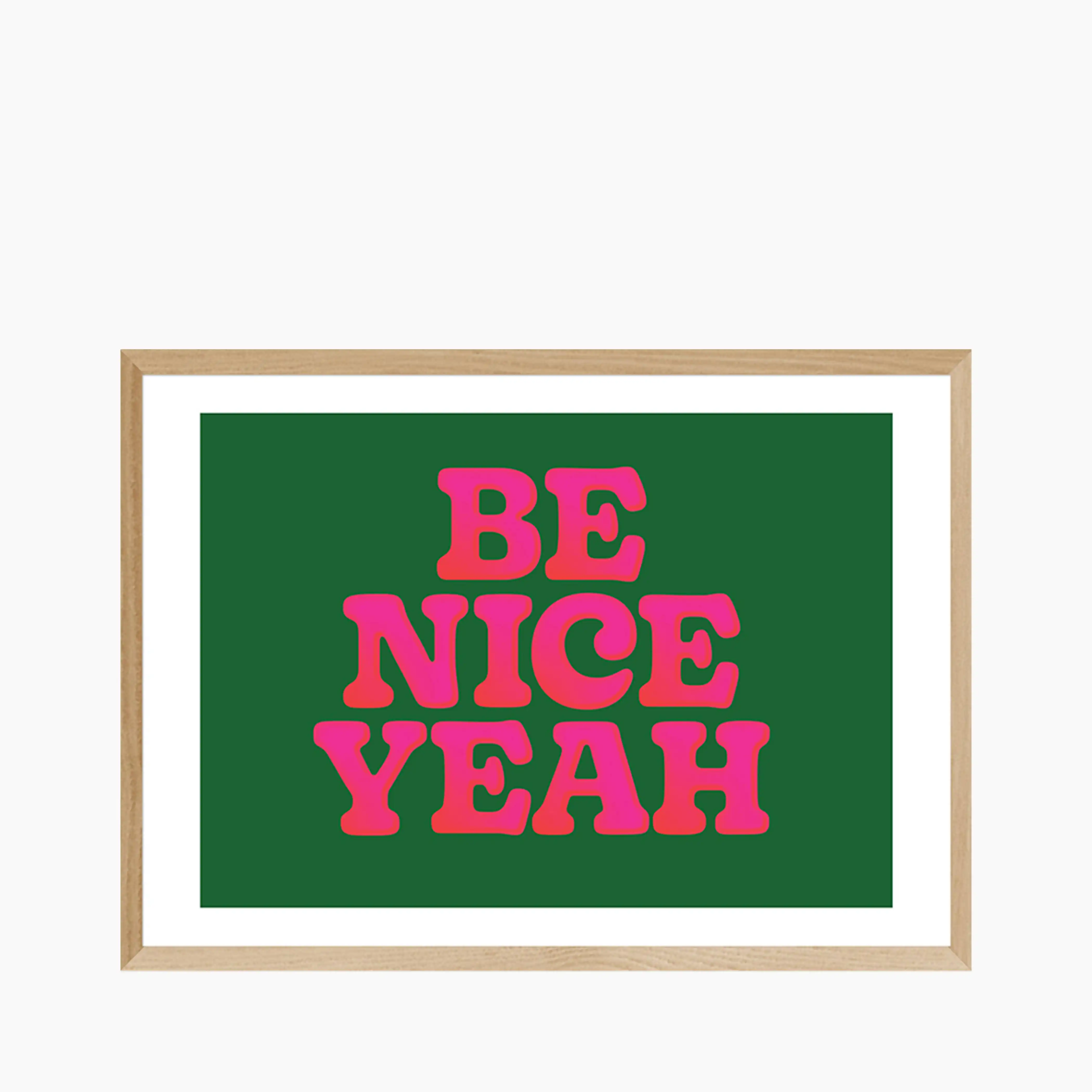 Be Nice Yeah Graphic Print - Image 4
