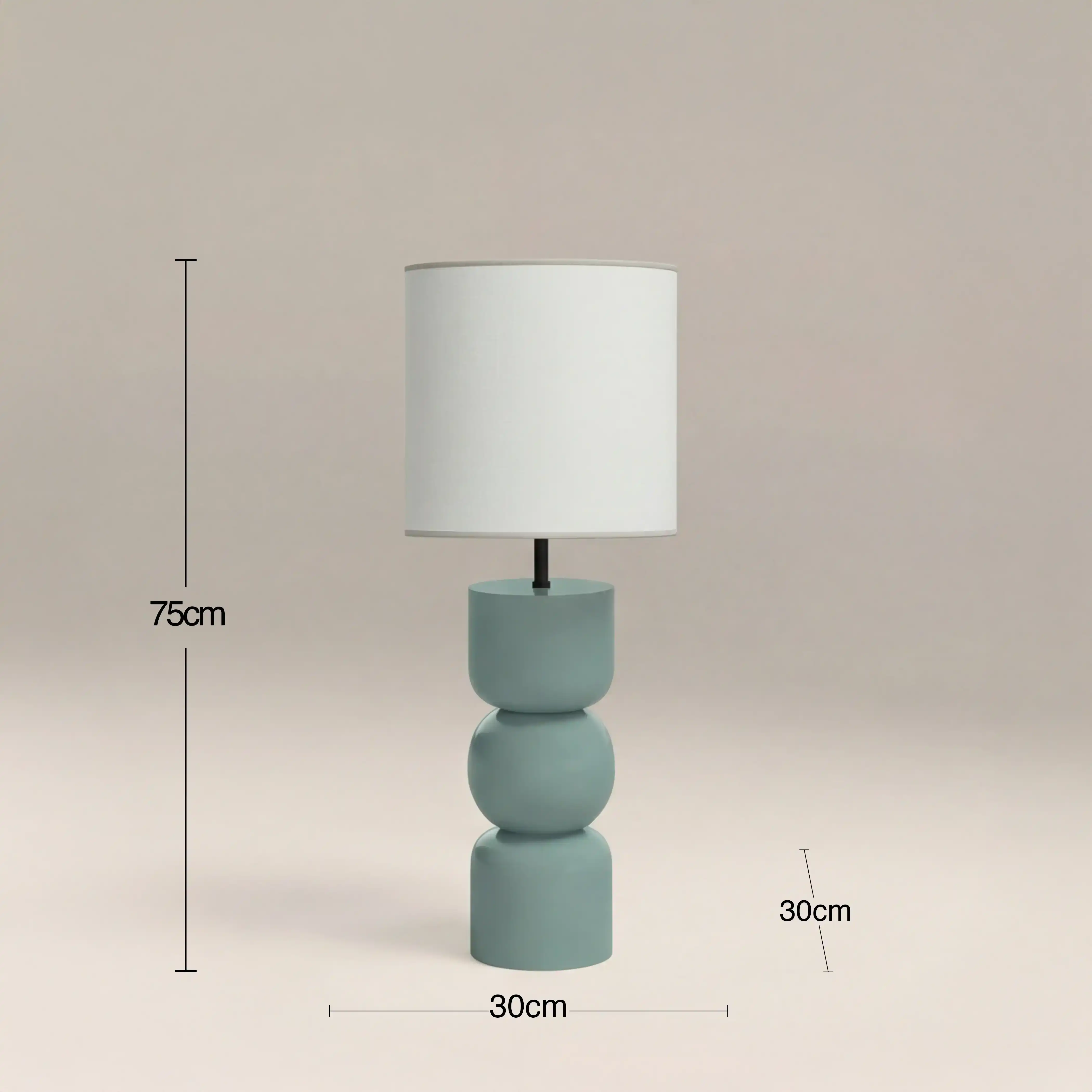 Bella Table Lamp | High Gloss Sky Blue - Image 6