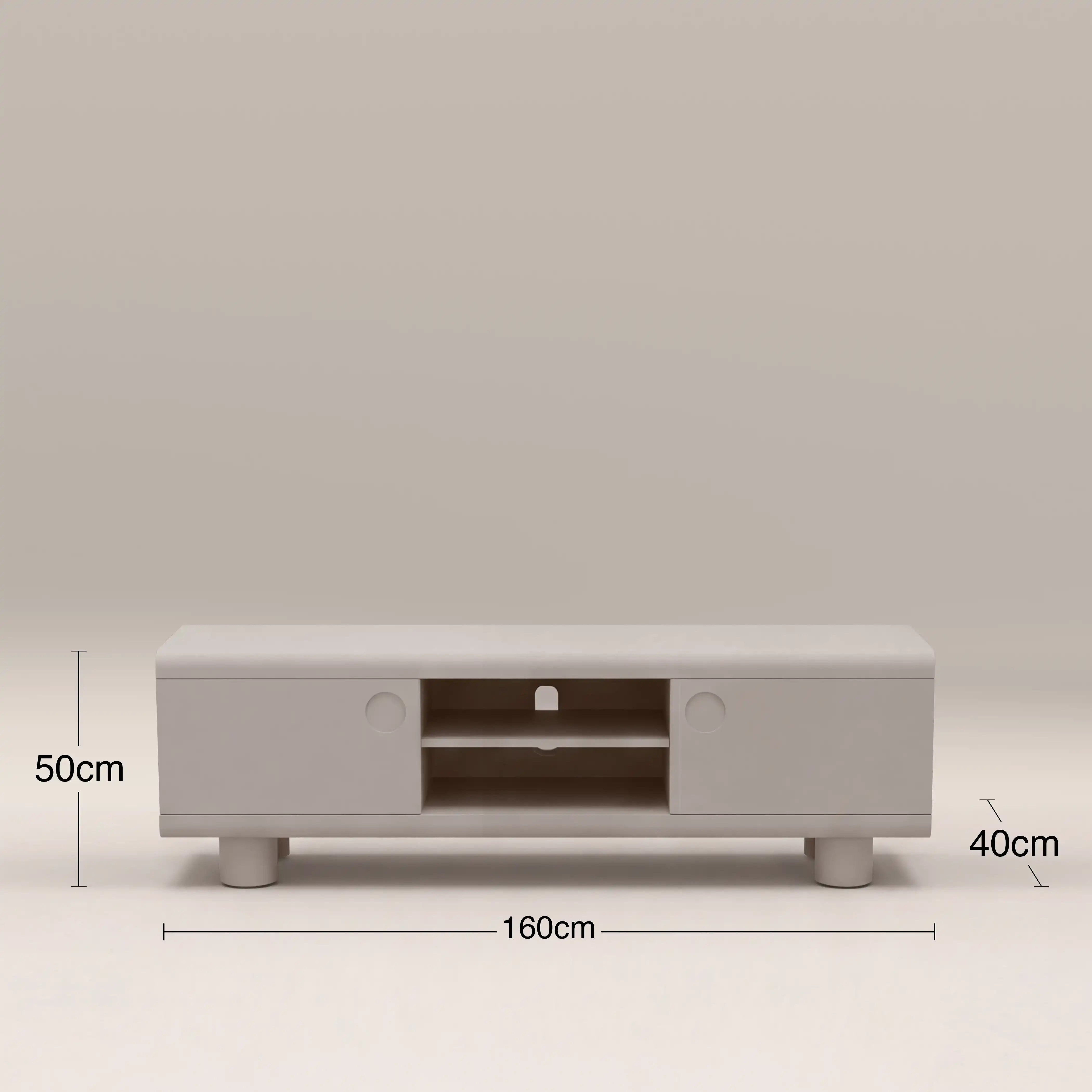 Bera TV Stand | Light Grey - Image 6