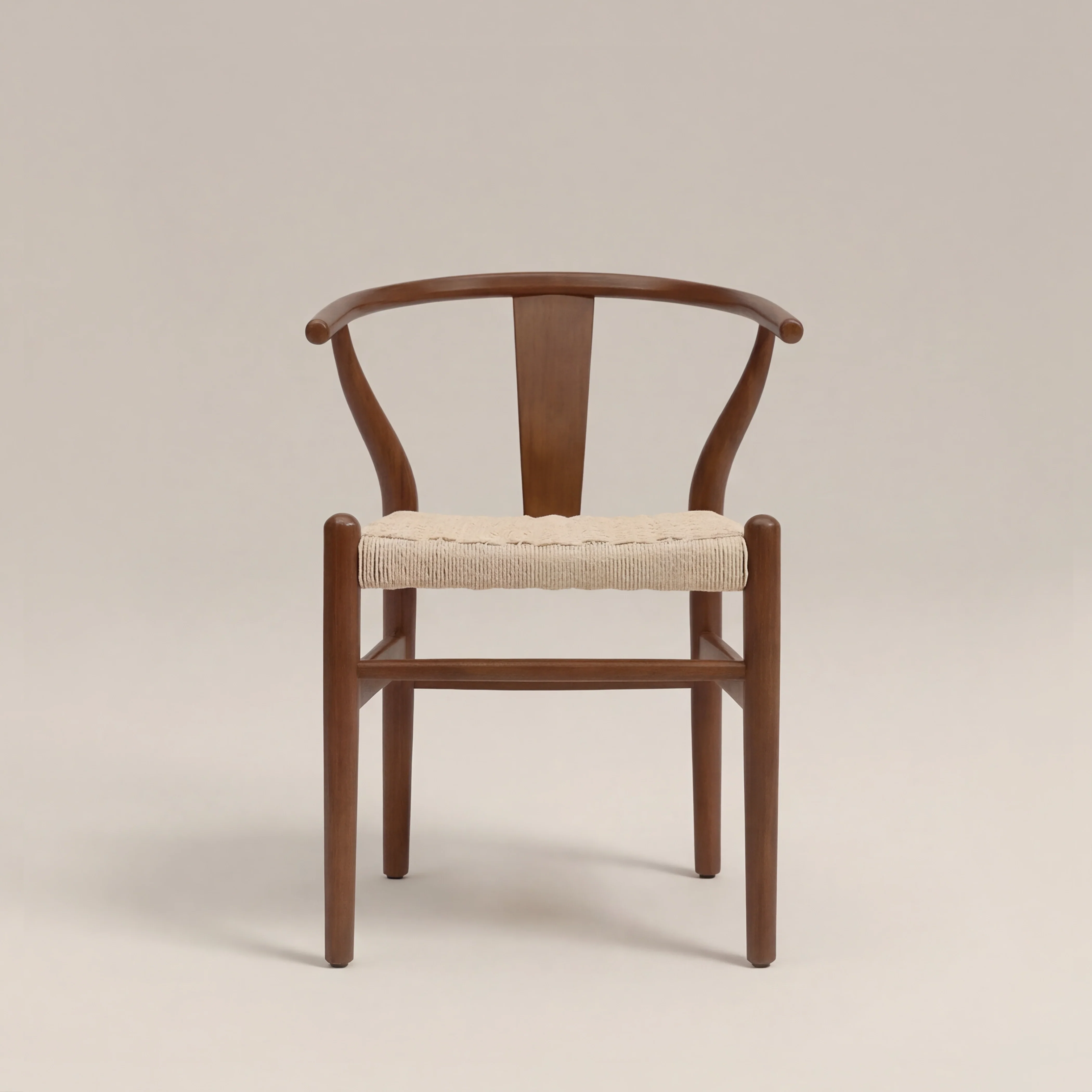 Bjorn Wooden Dining Chair | Natural Weave & Walnut - Image 3