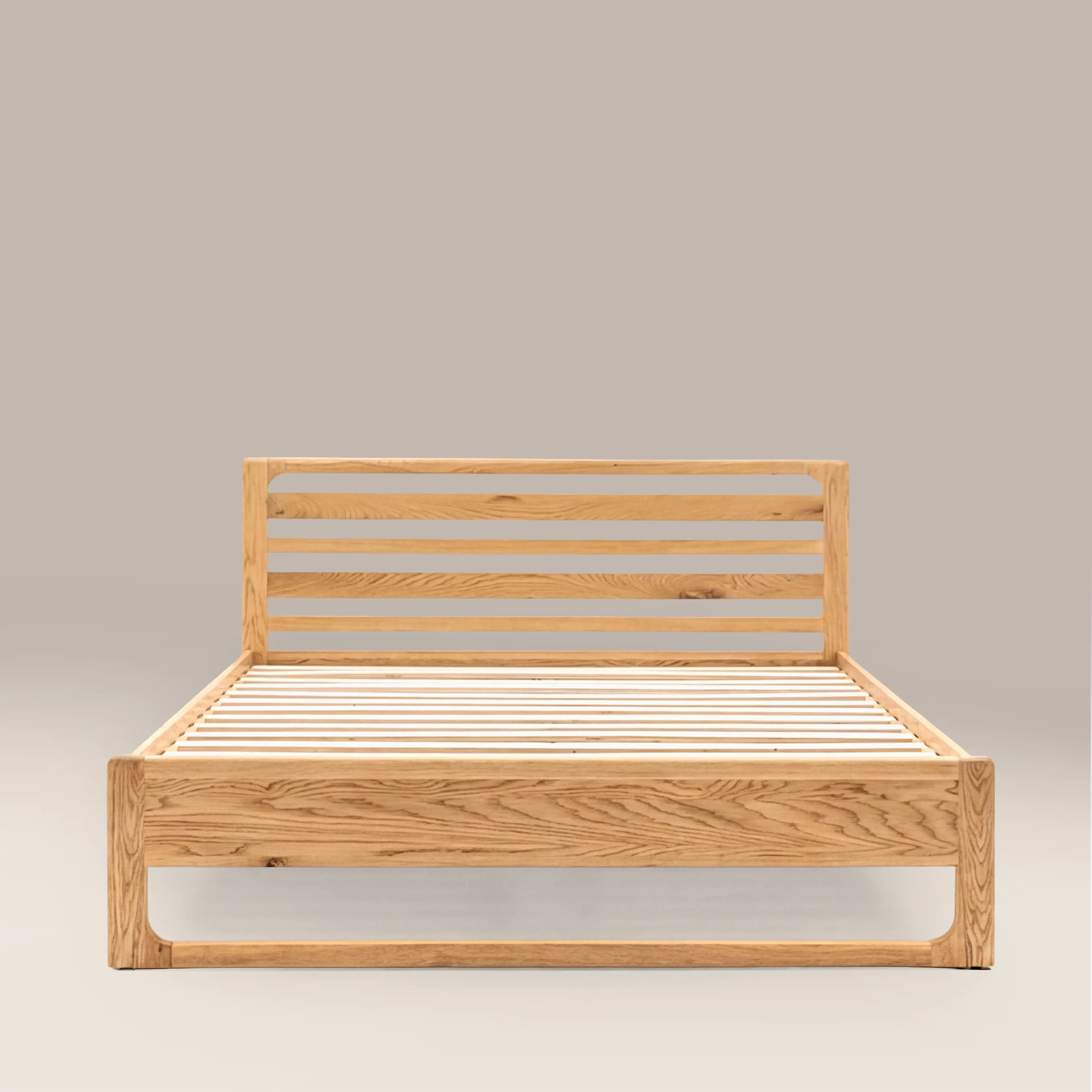 Blair Wooden King Bed | Oak - Image 2