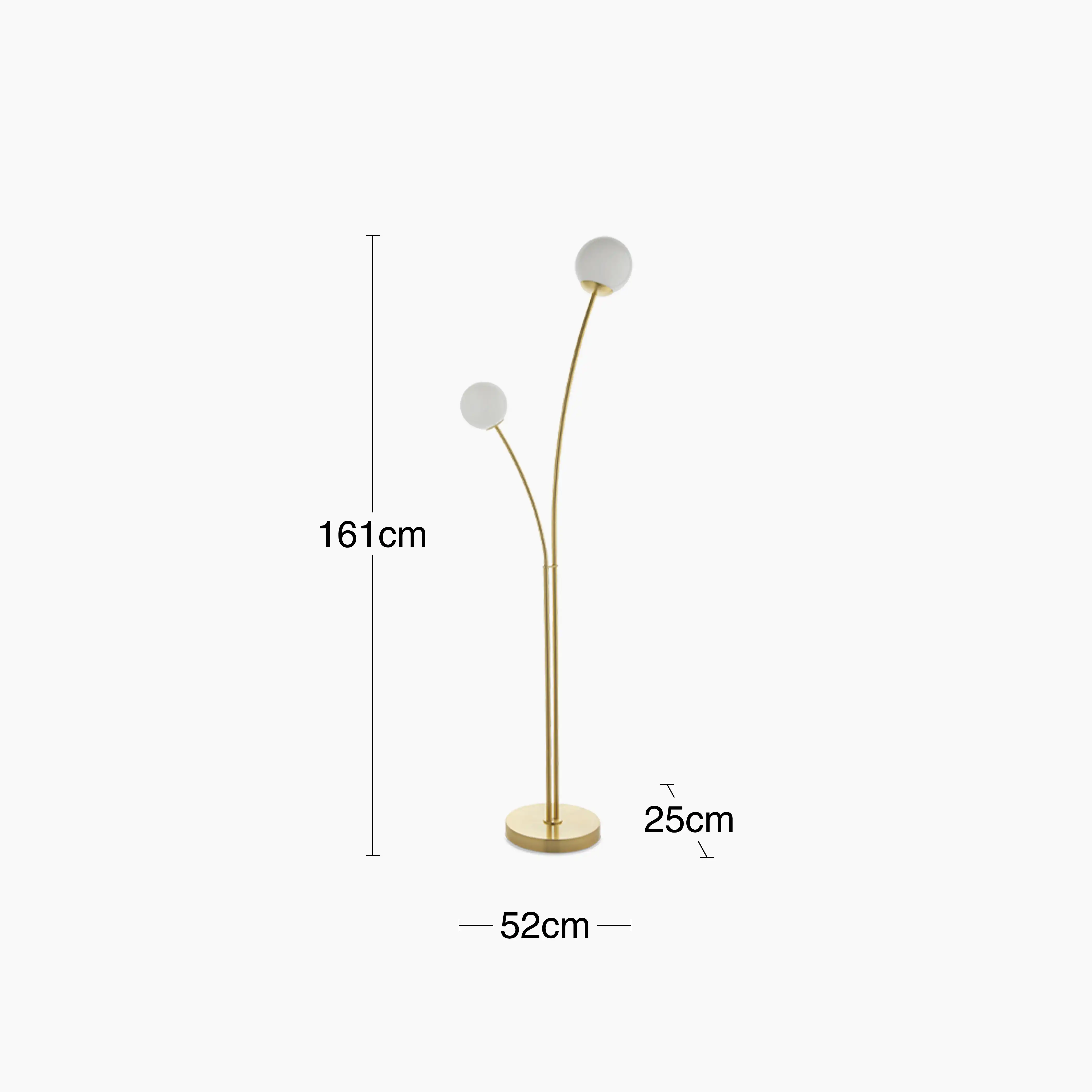 Bloom Floor Lamp | Opal & Brass - Image 8