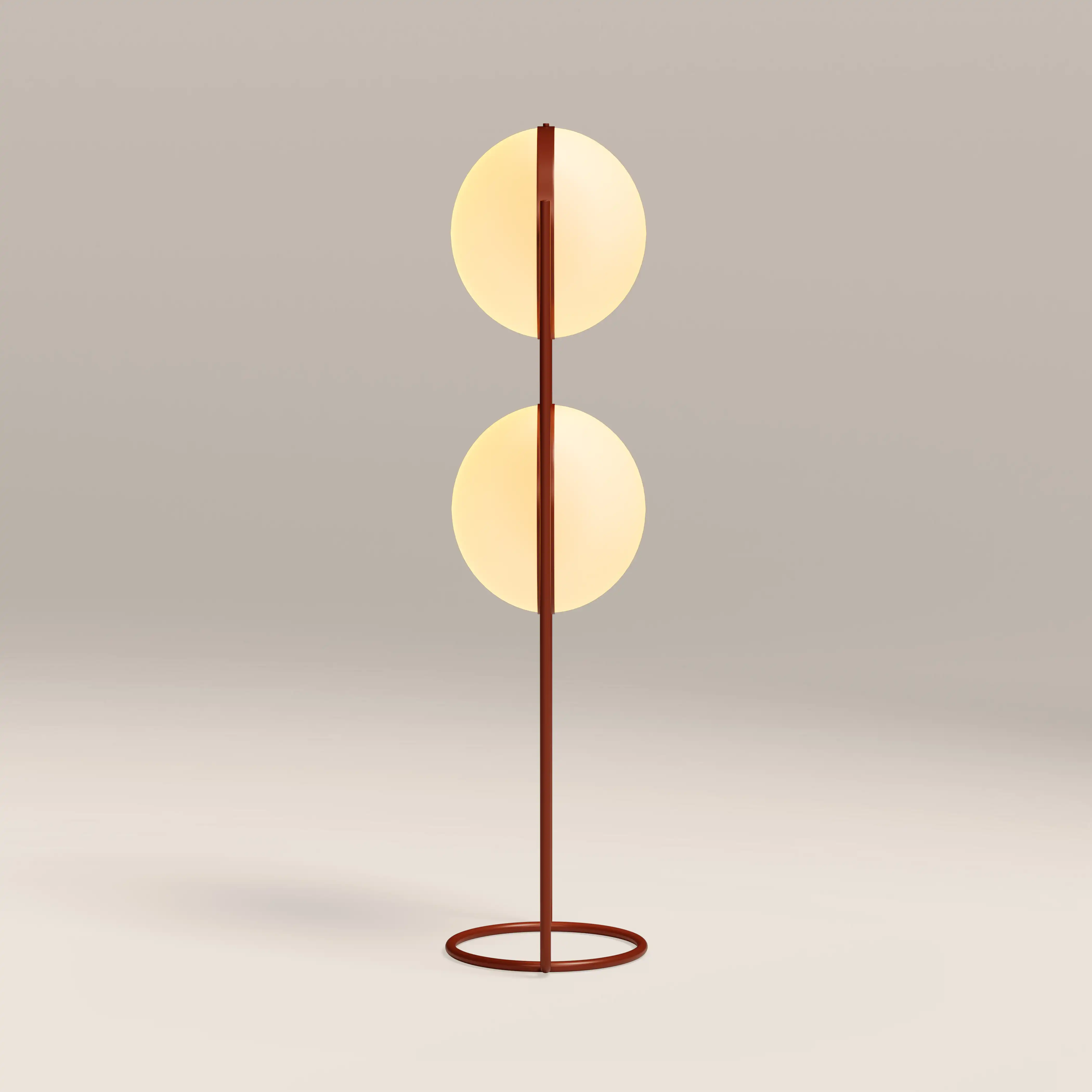 Bodie Floor Lamp | Opaque & Rust Red - Image 7