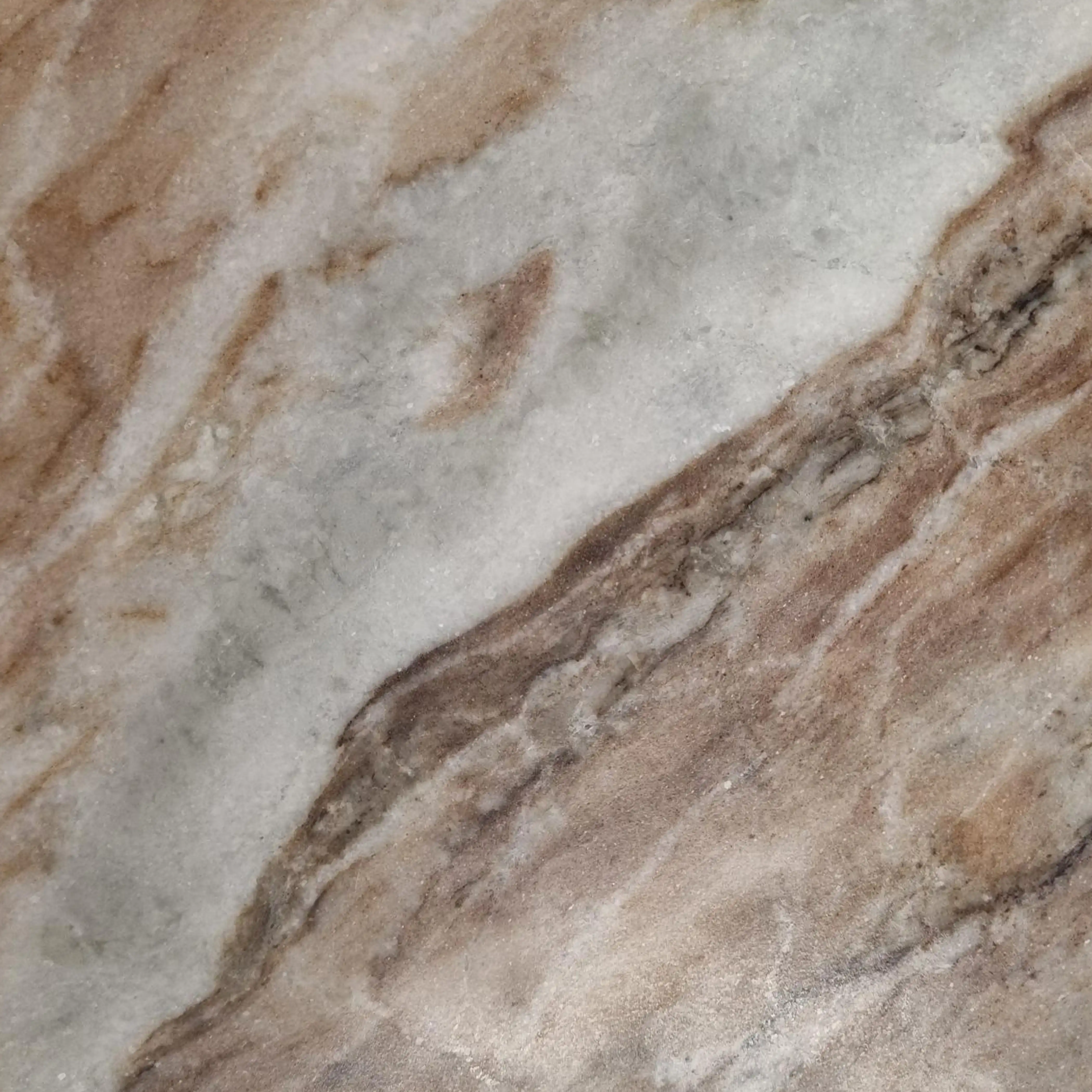 Bond 4 Seat Round Dining Table | French Riviera Marble & Walnut - Image 3