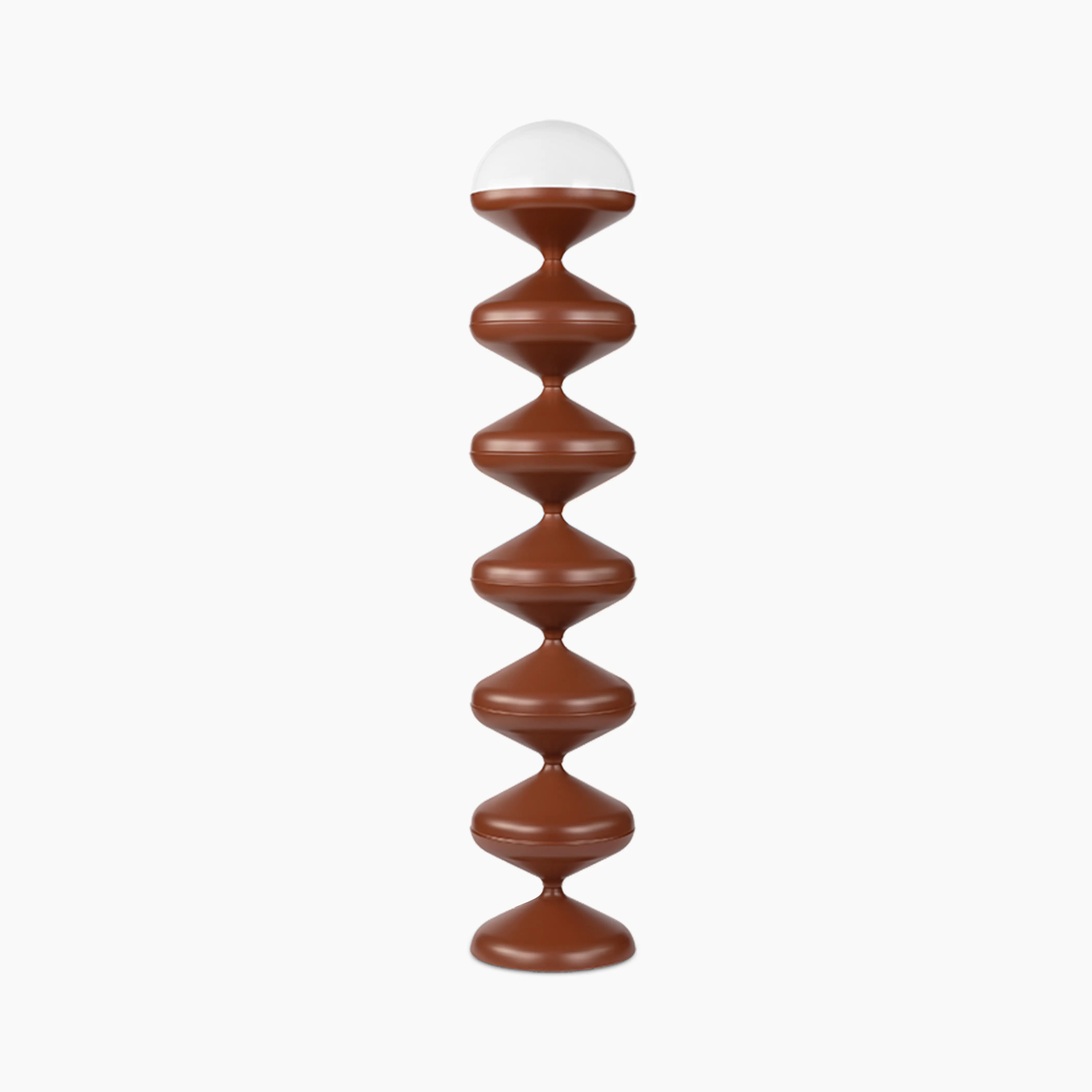 Brandon Floor Lamp | Opaque & Rust Red - Image 3