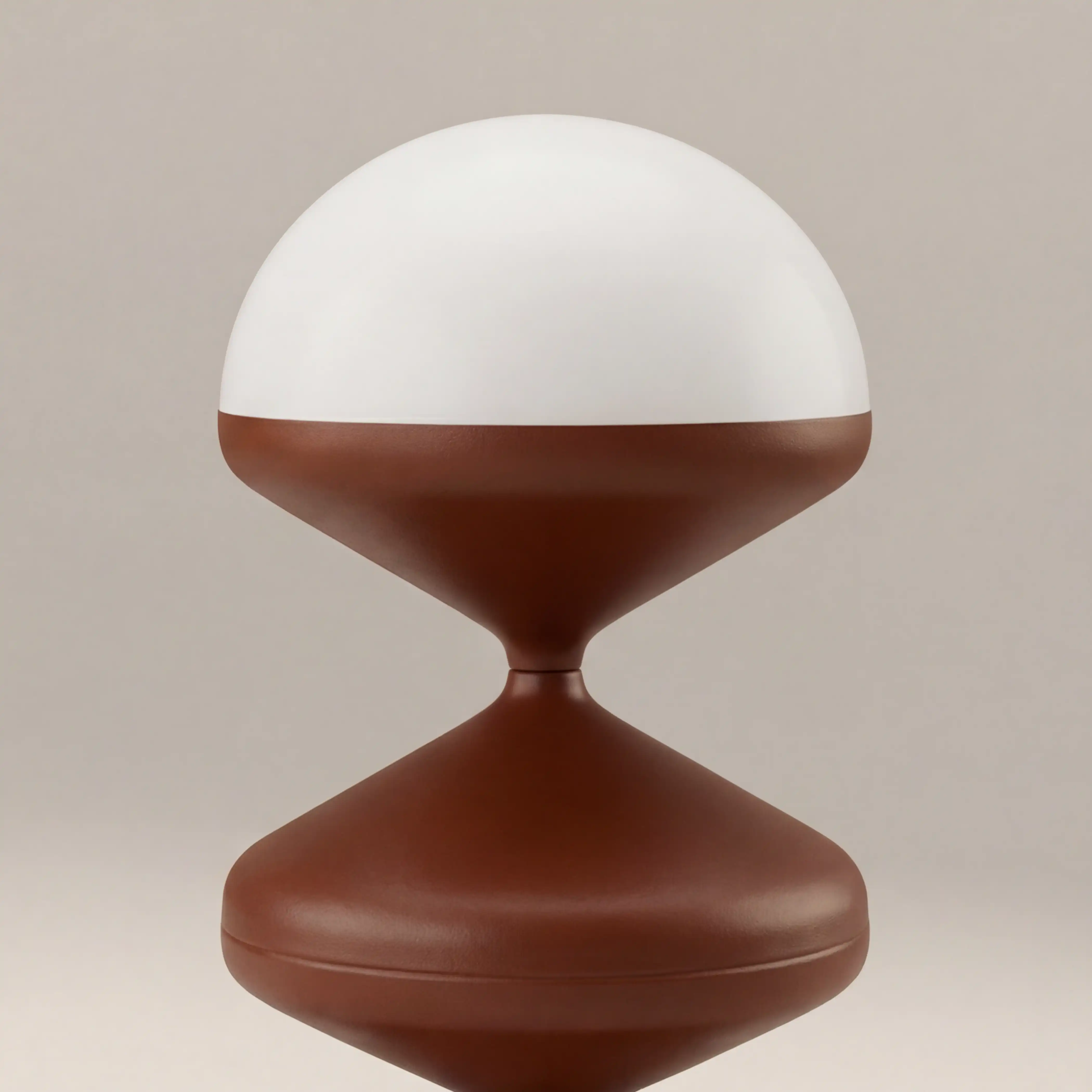 Brandon Table Lamp | Opaque & Rust Red - Image 4