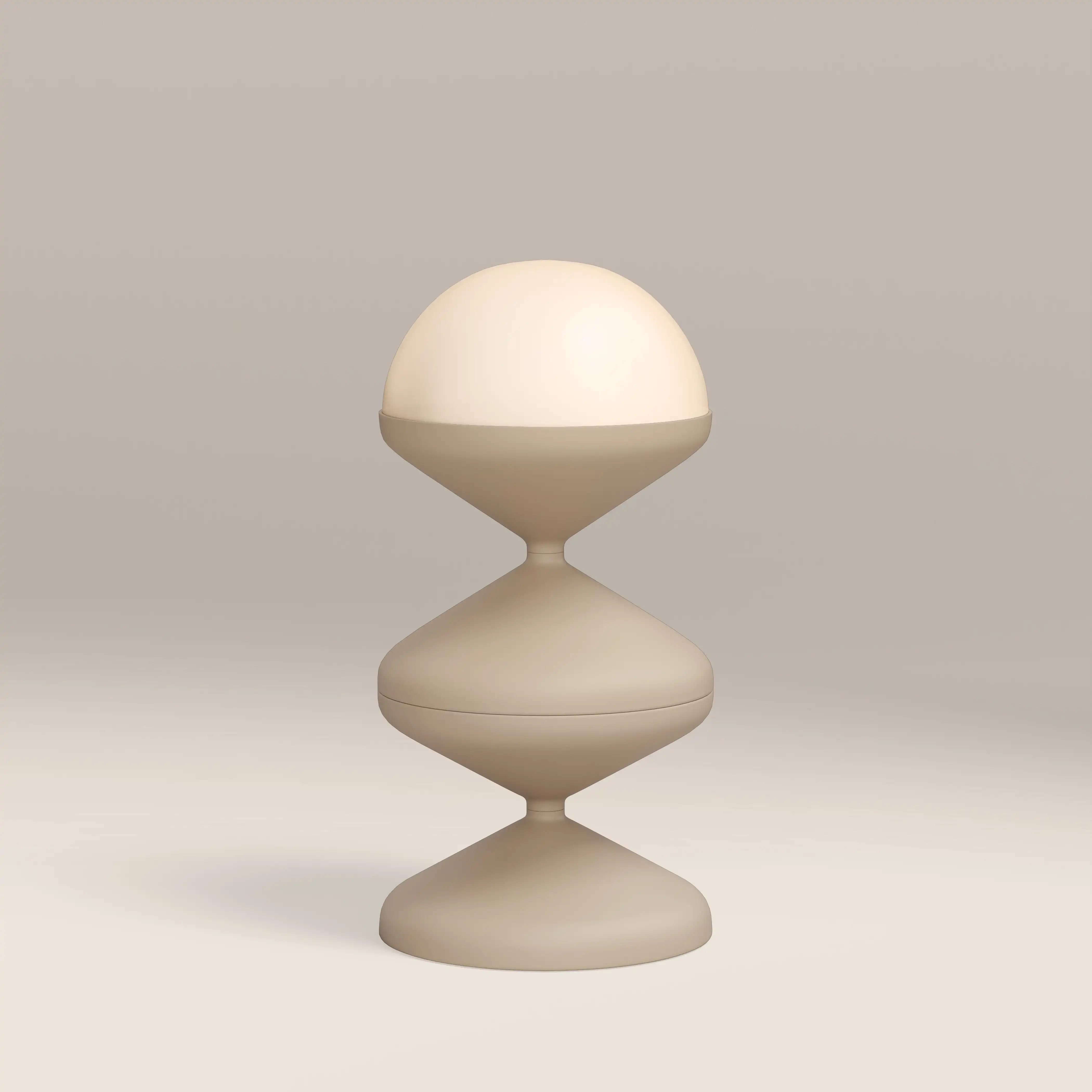 Brandon Table Lamp | Opaque & Taupe - Image 3