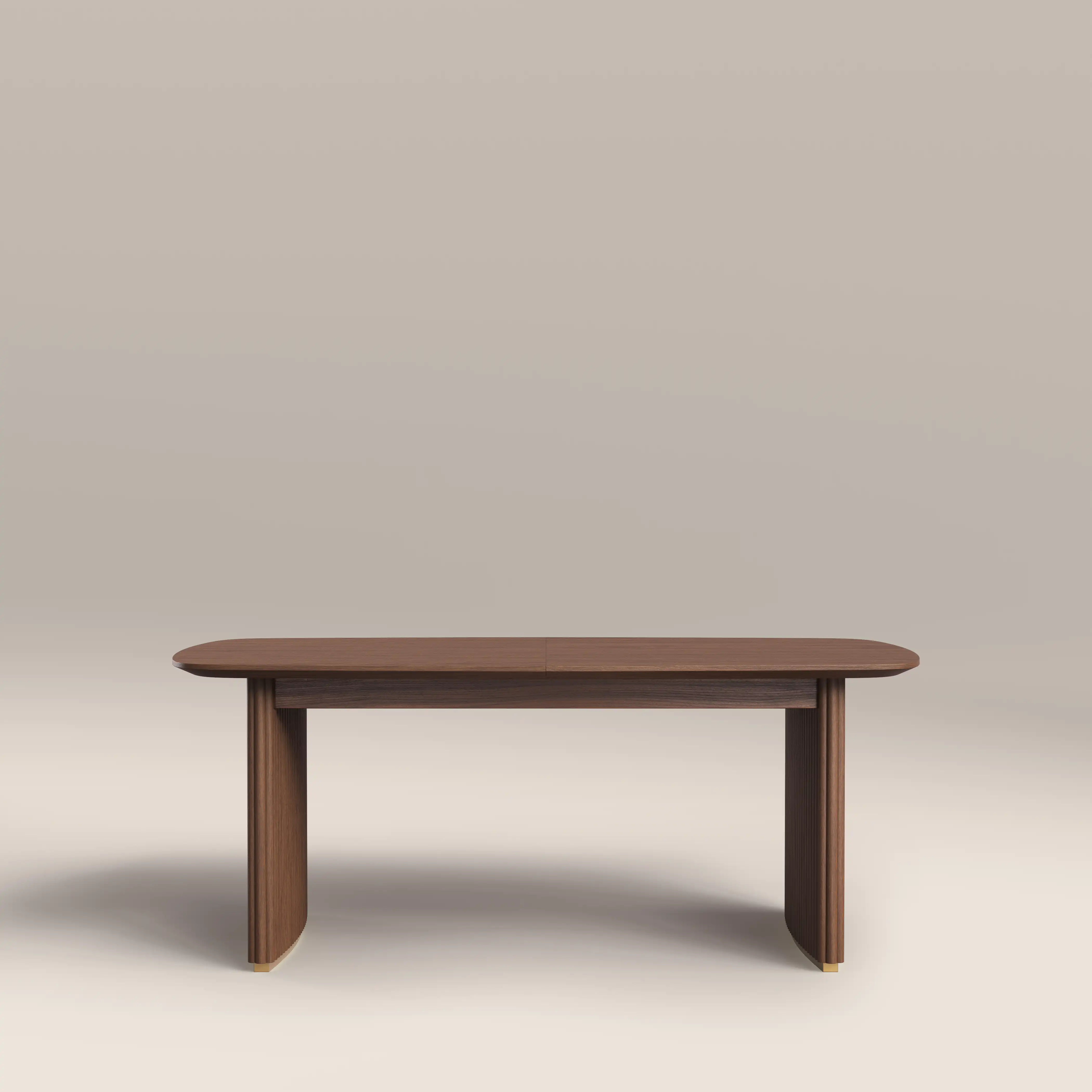 Caleb 6-8 Seat Rectangle Wooden Extendable Dining Table | Walnut - Image 3