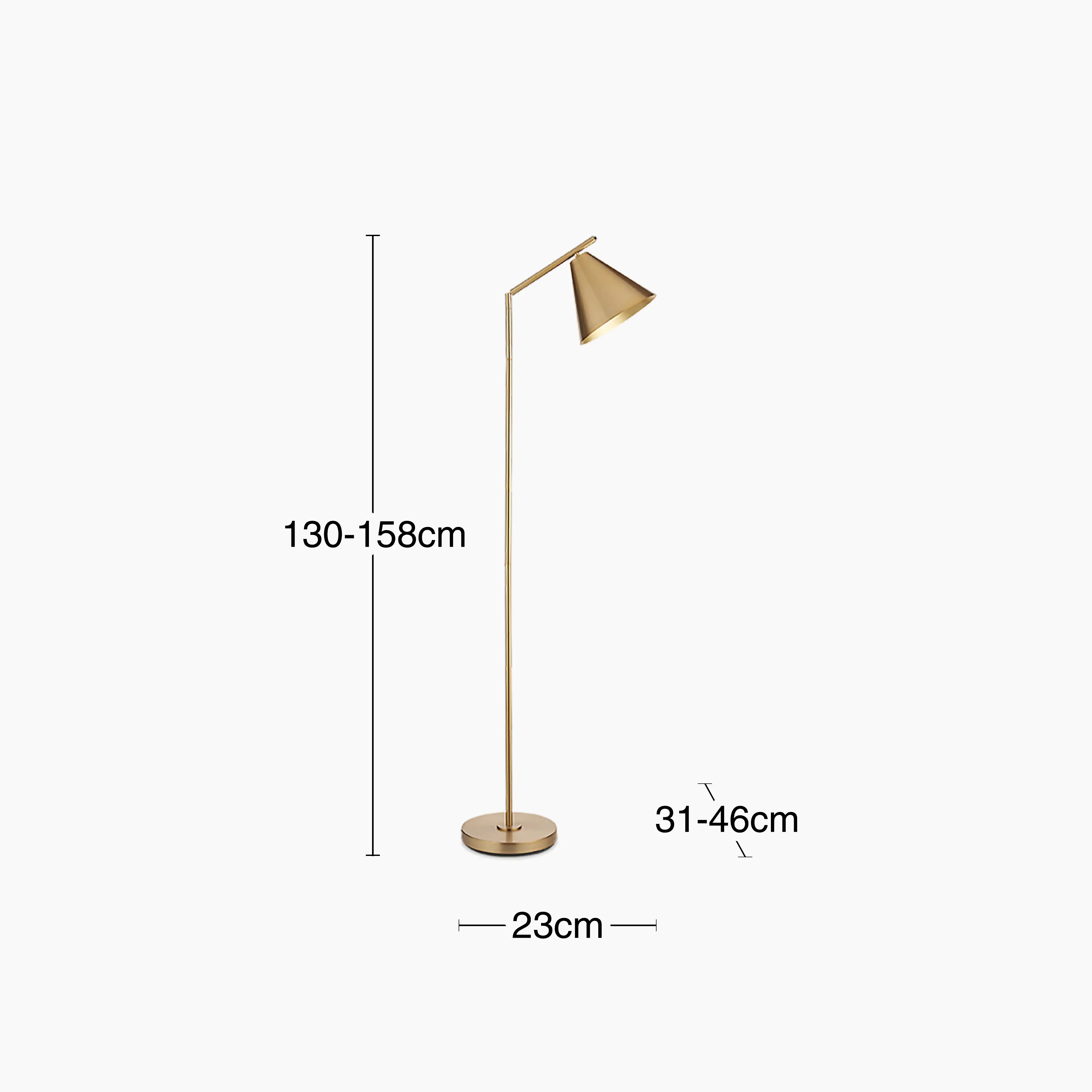 Cape Floor Lamp | Antique Brushed Brass - Image 10