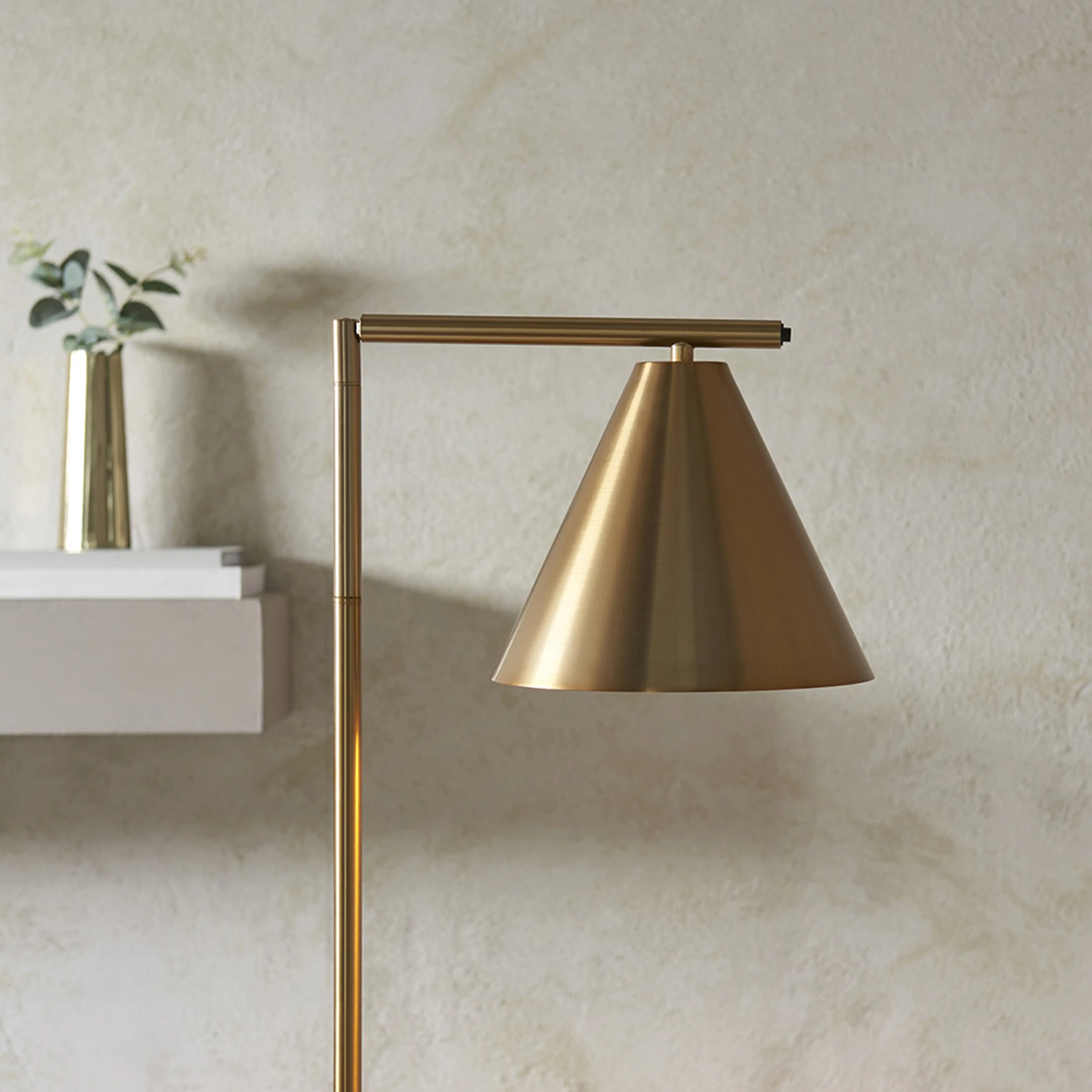 Cape Floor Lamp | Antique Brushed Brass - Image 4