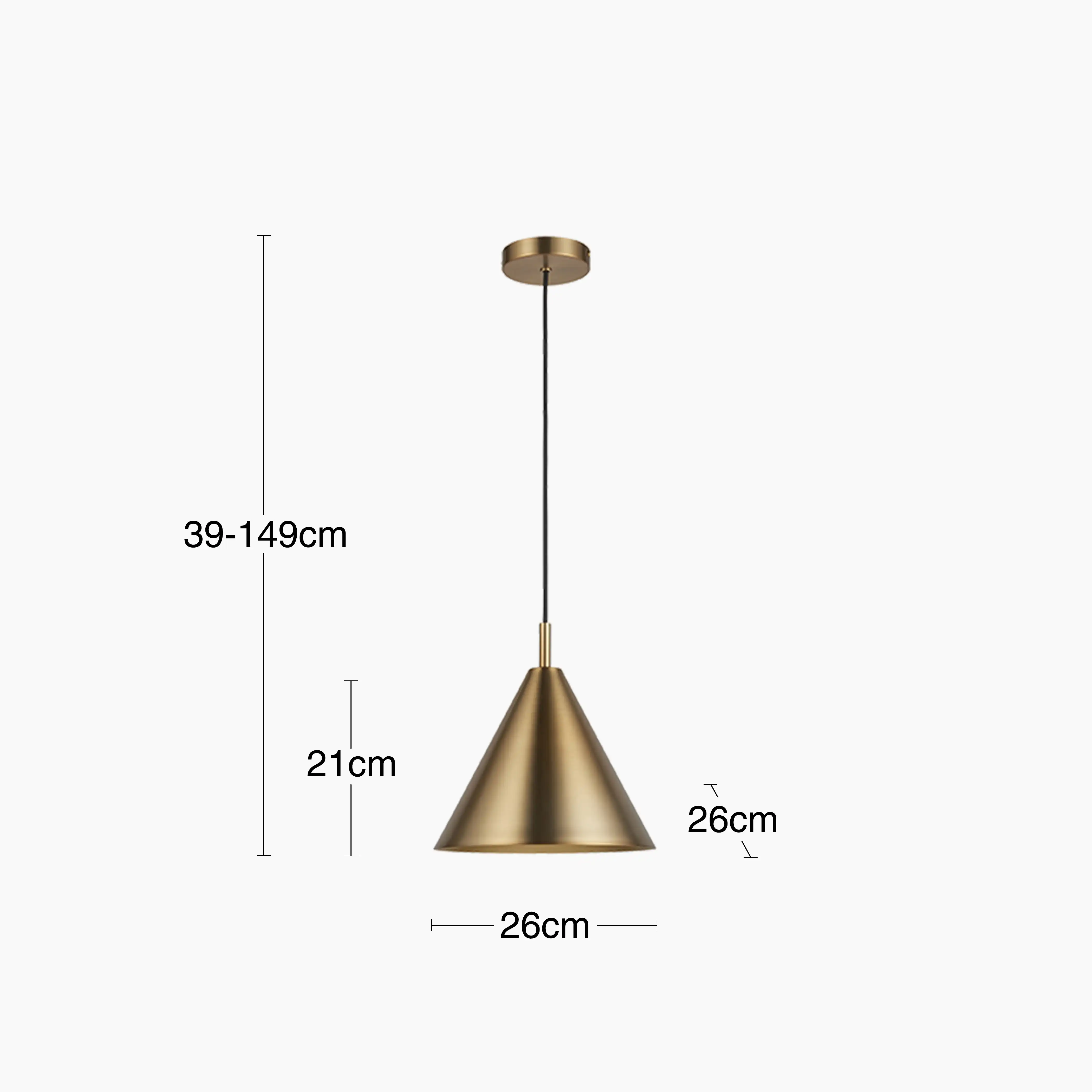 Cape Pendant Light | Antique Brushed Brass - Image 11