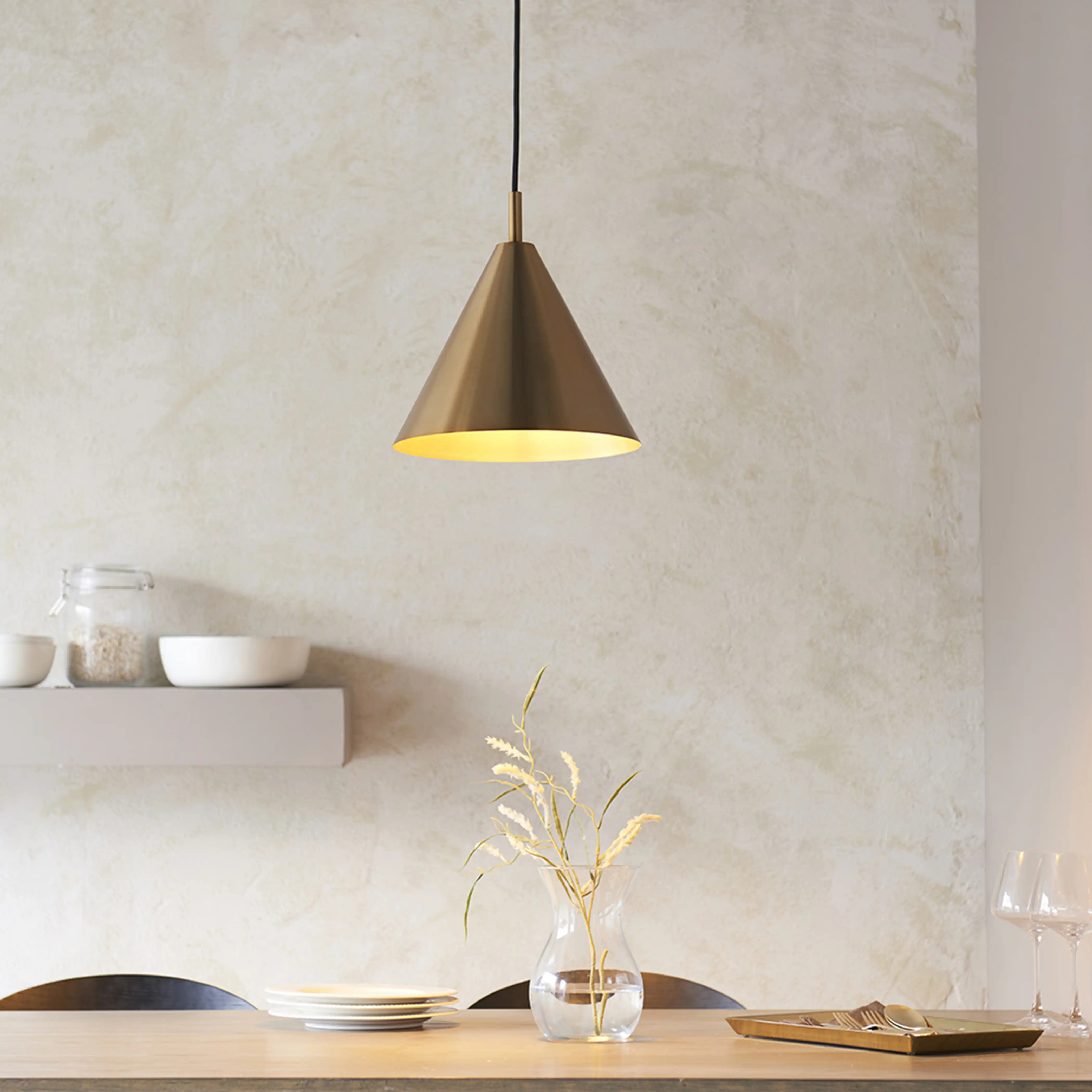 Cape Pendant Light | Antique Brushed Brass - Image 2