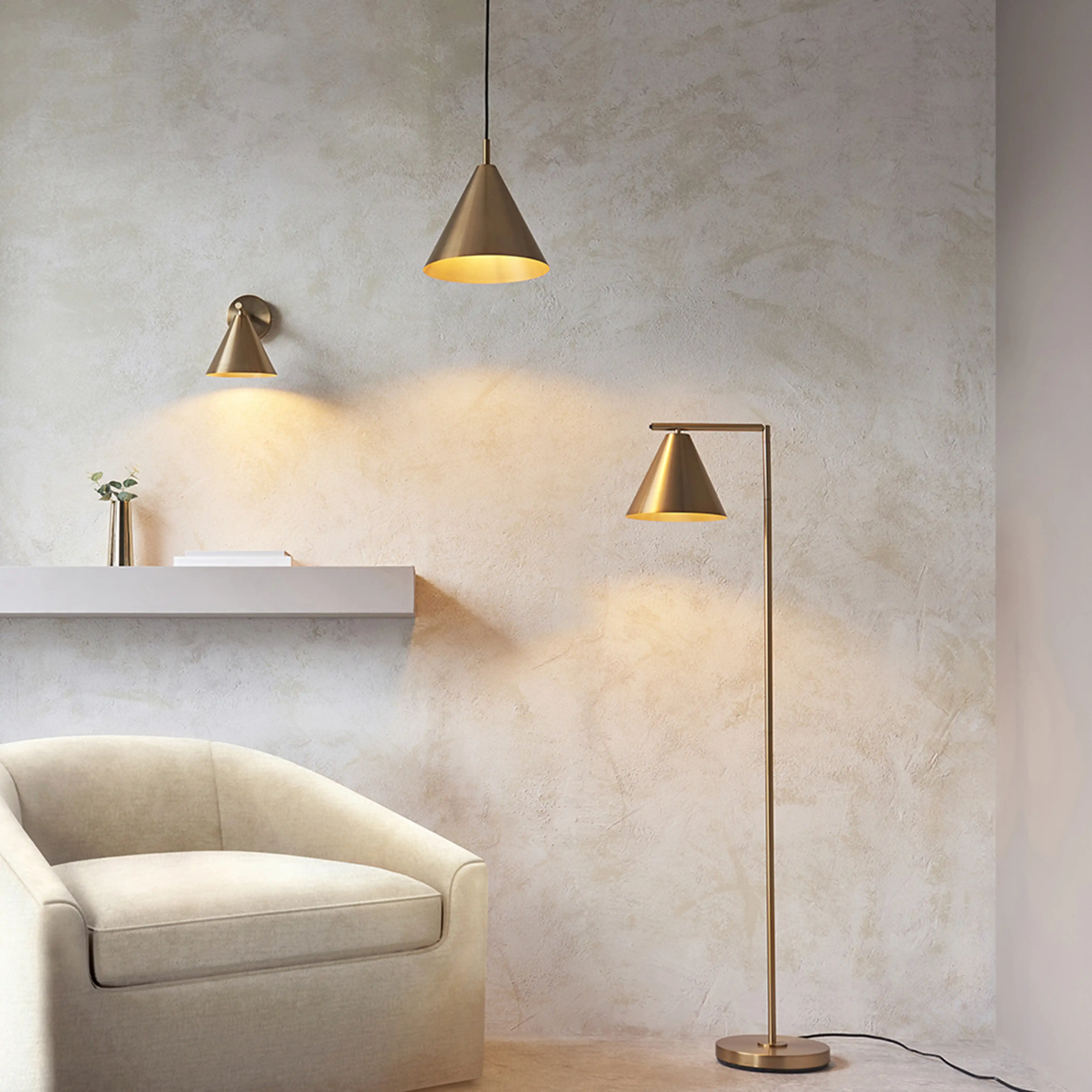 Cape Pendant Light | Antique Brushed Brass - Image 7