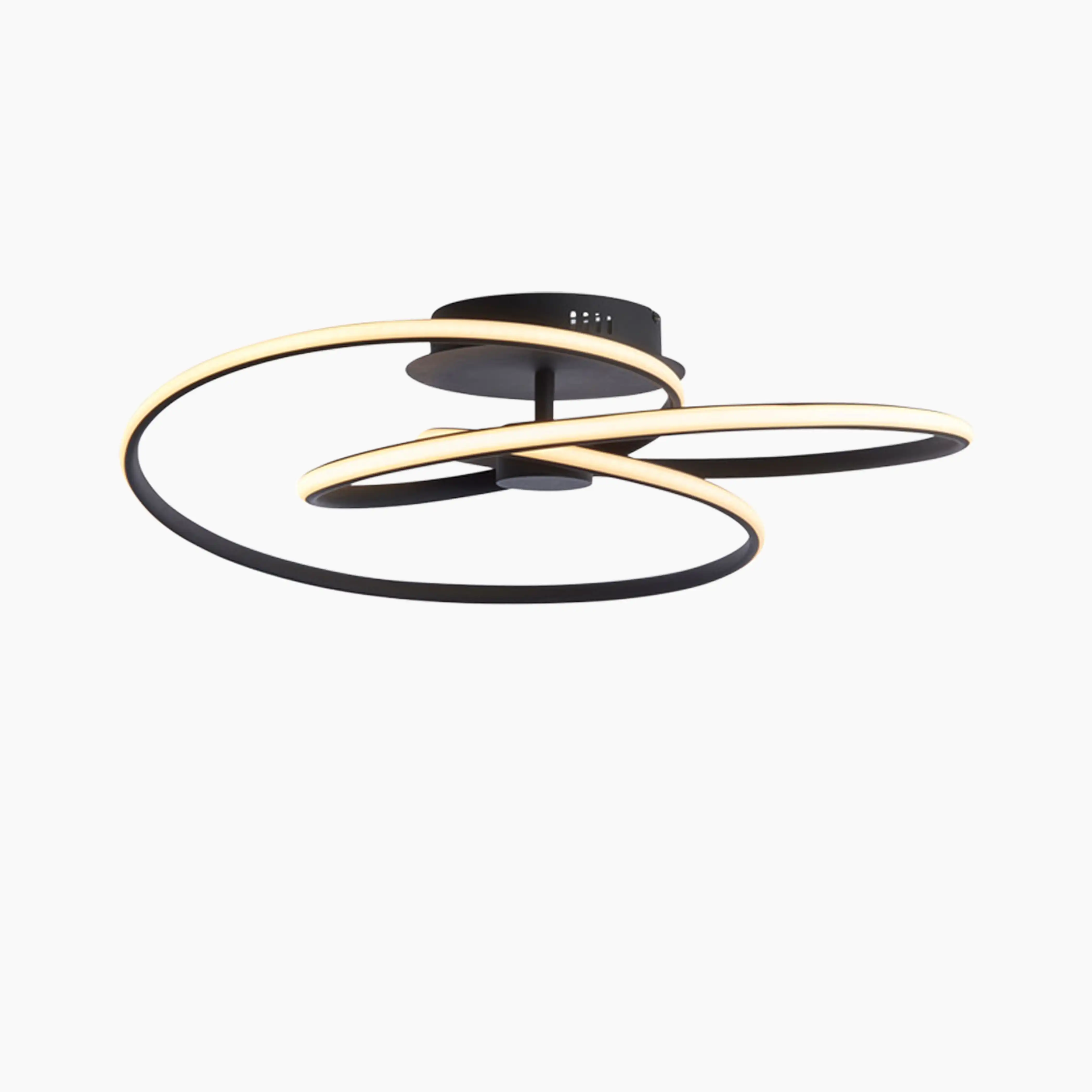 Cara Flush Ceiling Light | Black