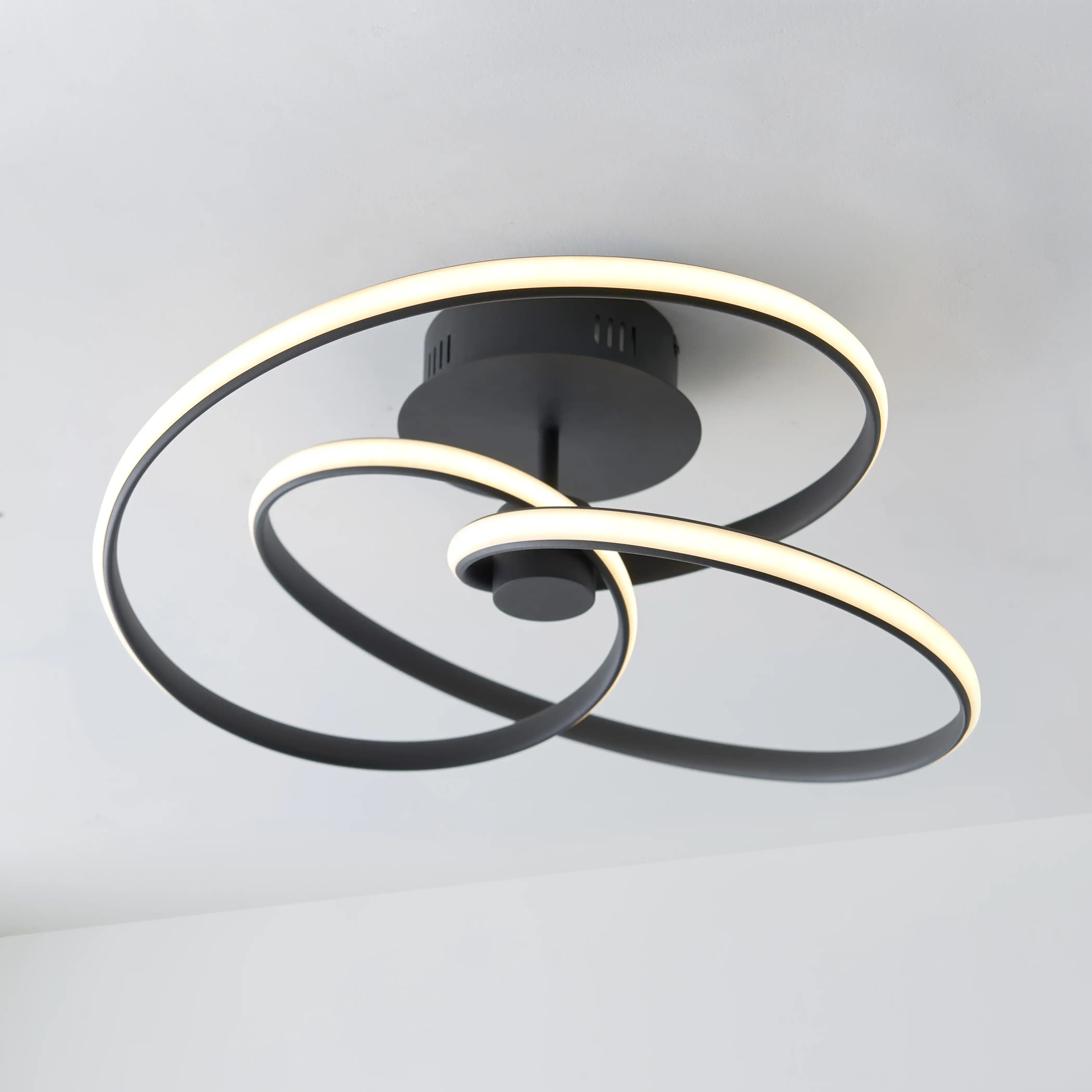 Cara Flush Ceiling Light | Black - Image 2