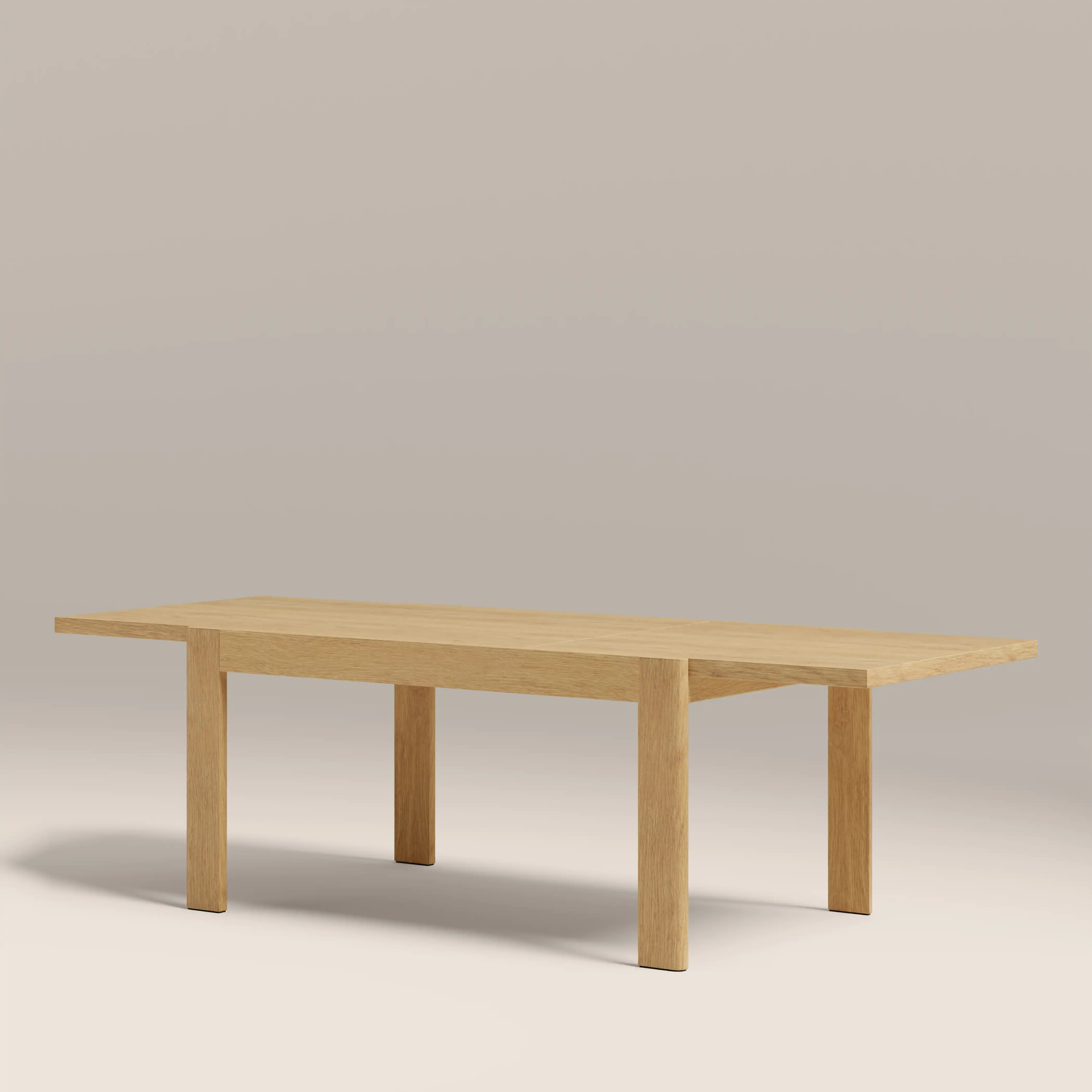 Ceva 6-10 Seat Rectangle Wooden Extendable Dining Table | Oak - Image 3